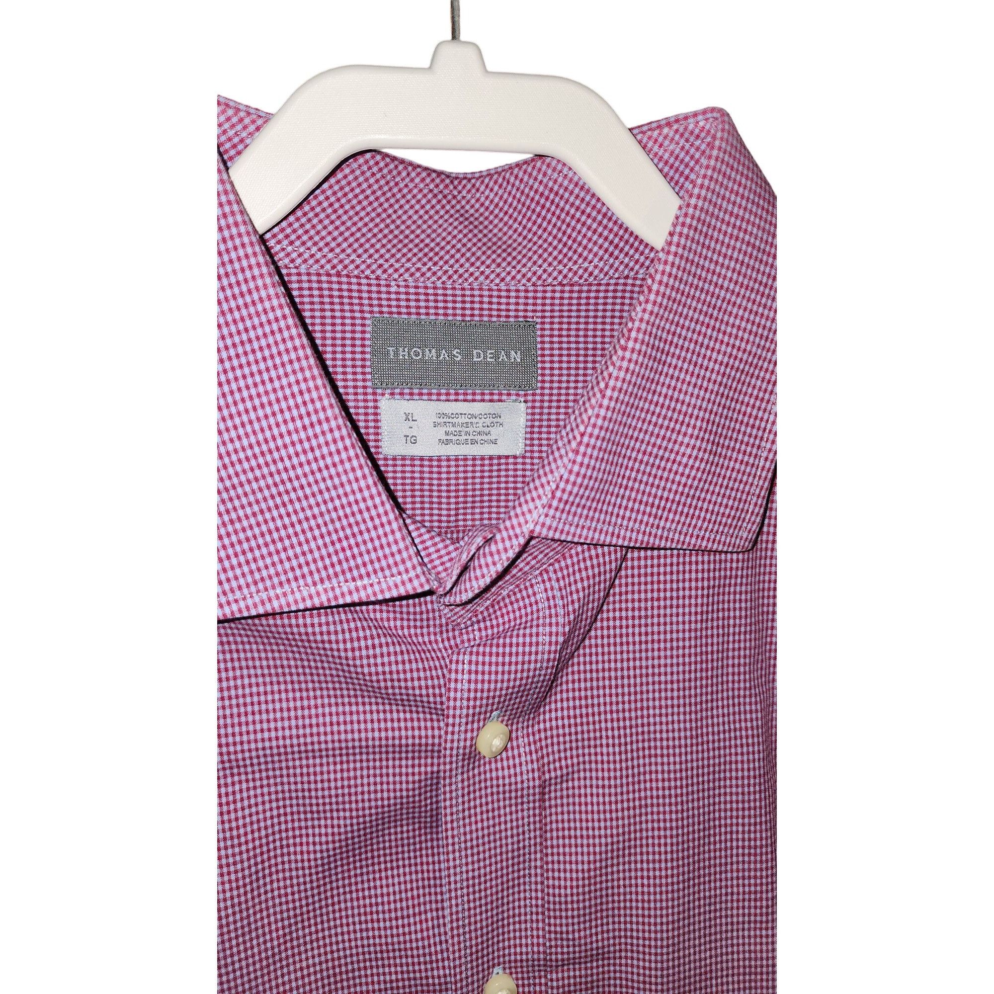 Thomas Dean Mens XL Thomas Dean Long Sleeve Button Down Shirt SfPf Home Size US XL / EU 56 / 4 - 7 Thumbnail