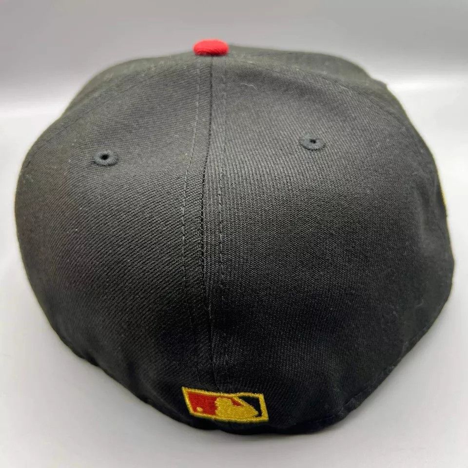New Era Houston Astros Hat Men 7 5/8 59Fifty New Era MLB Fitted Cap Size ONE SIZE - 5 Thumbnail
