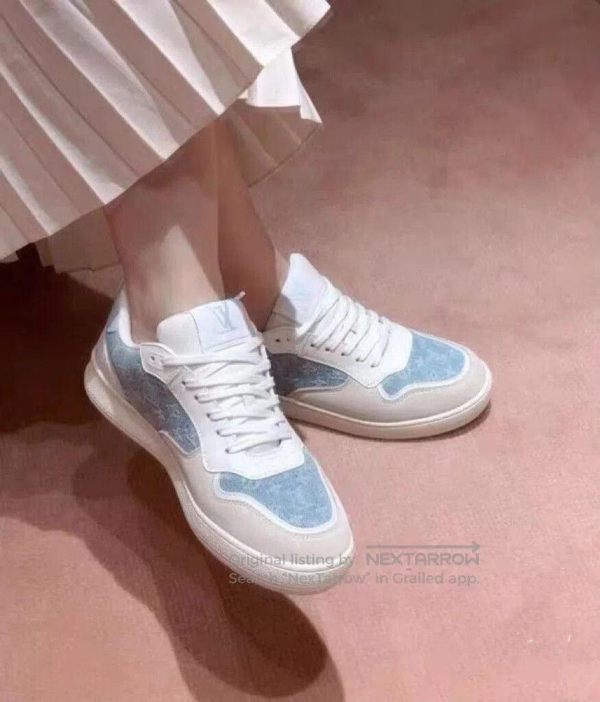 Louis Vuitton Louis Vuitton Stadium Denim Sneakers. Size US 5.5 / IT 35.5 - 1 Thumbnail