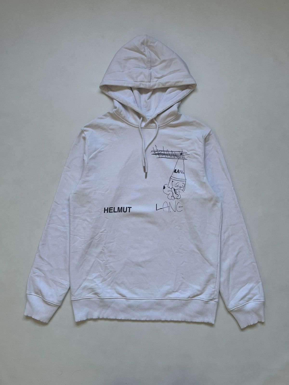 Helmut Lang Helmut Lang "Puppy" Graphic Hoodie – Receipt Label Detail Size US M / EU 48-50 / 2 - 1 Thumbnail