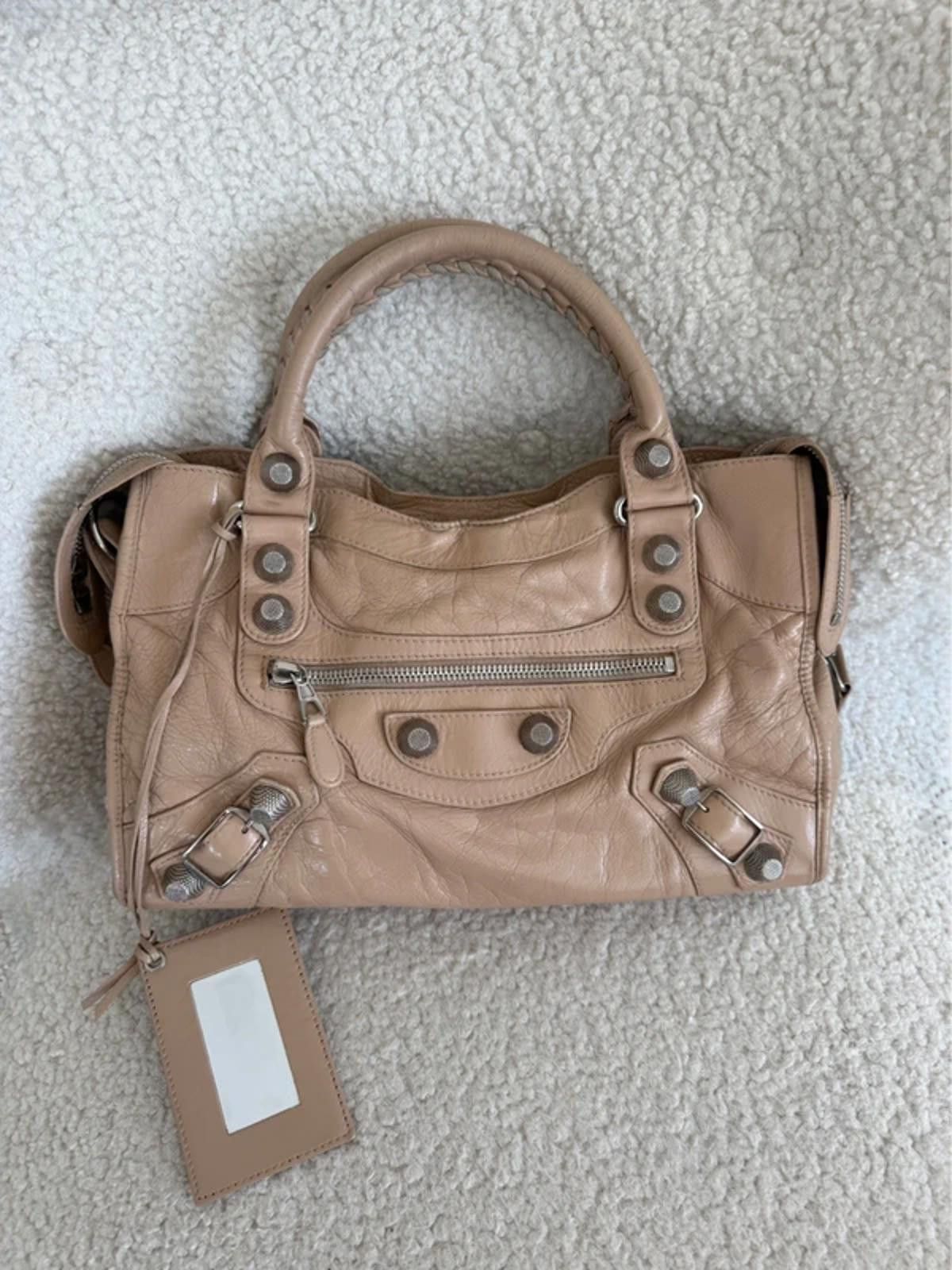 Balenciaga Balenciaga Le City Handbag – Beige Size ONE SIZE - 1 Thumbnail