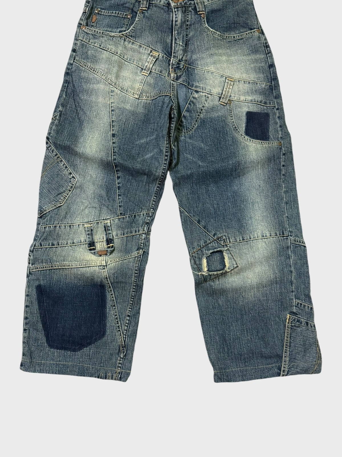 JNCO PEPE JEANS RECONSTRUCTED BAGGY LARGE POCKET JEANS Size US 32 / EU 48 - 6 Thumbnail