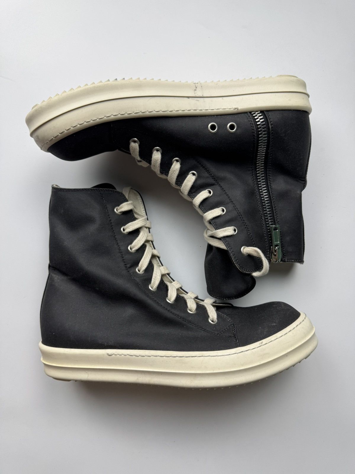 Rick Owens Drkshdw Rick Owens Drkshdw Vegan Ramones Size US 7 / EU 40 - 1 Thumbnail