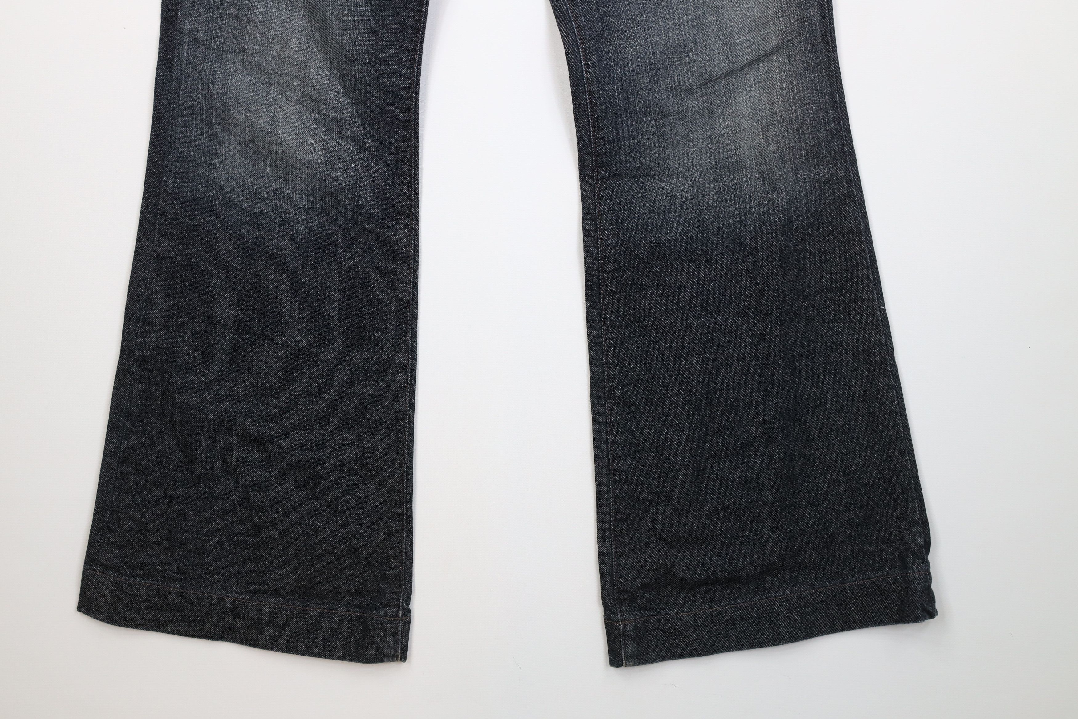 Express Vintage Y2K Express X2 Babydoll Stella Flared Wide Leg Jeans Size 32" / US 10 / IT 46 - 5 Thumbnail
