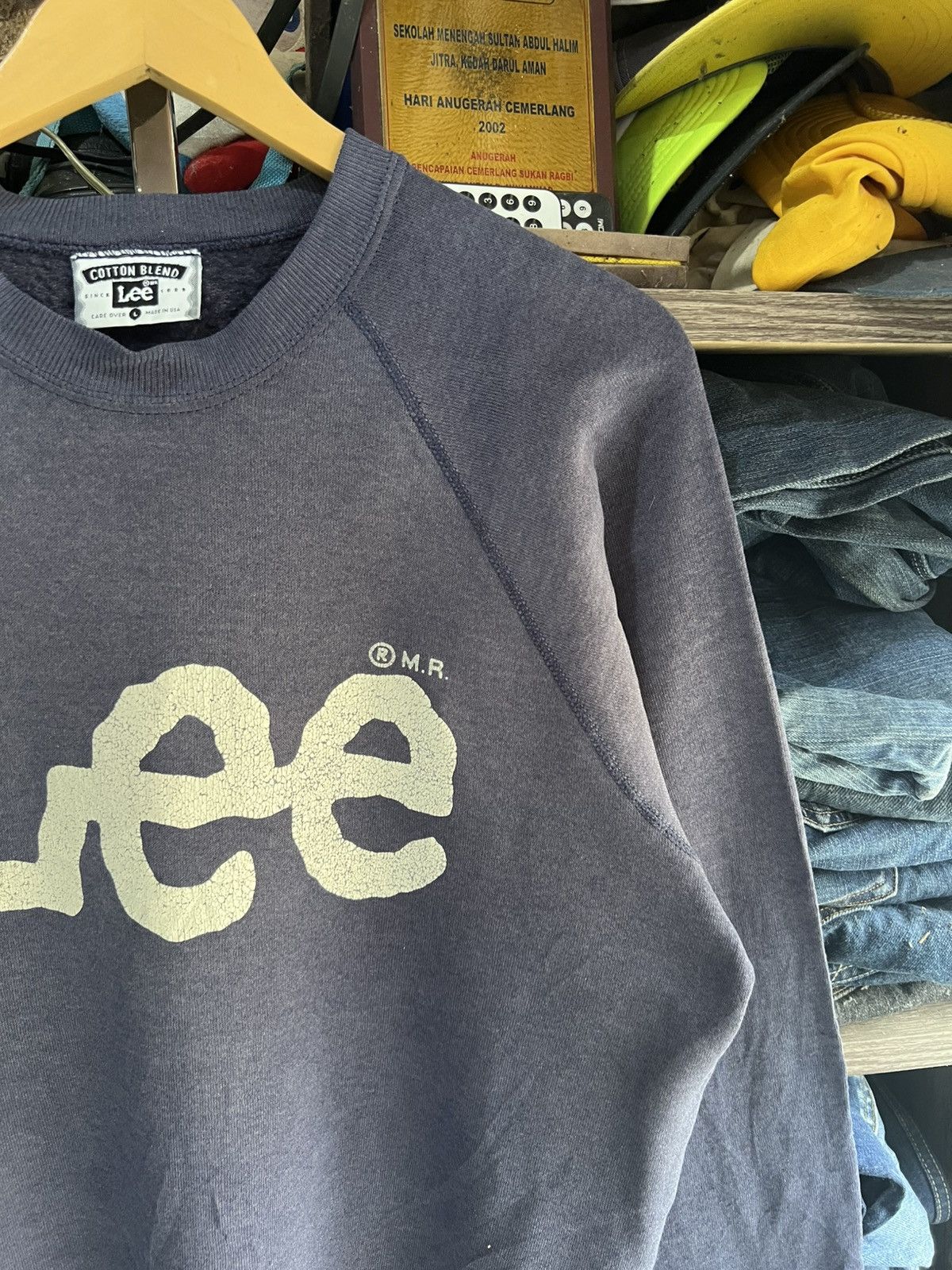 Lee 🔥Vintage Sun Faded Lee Made in Usa Crewneck Sweatshirt Size US M / EU 48-50 / 2 - 6 Thumbnail
