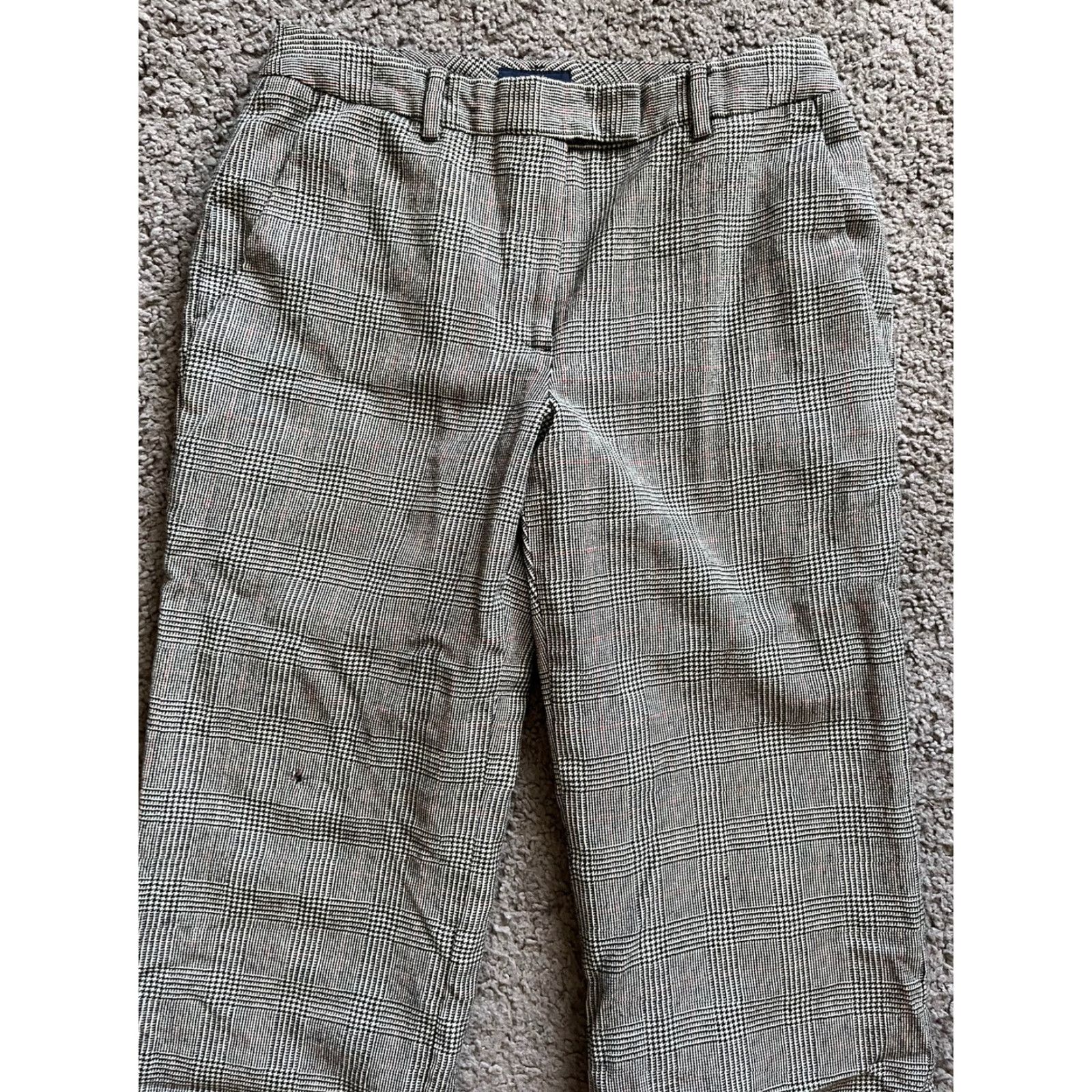 Brooks Brothers BROOKS BROTHERS Pants Womens 6 Multicolor Black Gray Plaid Crop Straight Inseam 27 In Colorful 90s? Size 28" / US 6 / IT 42 - 2 Thumbnail