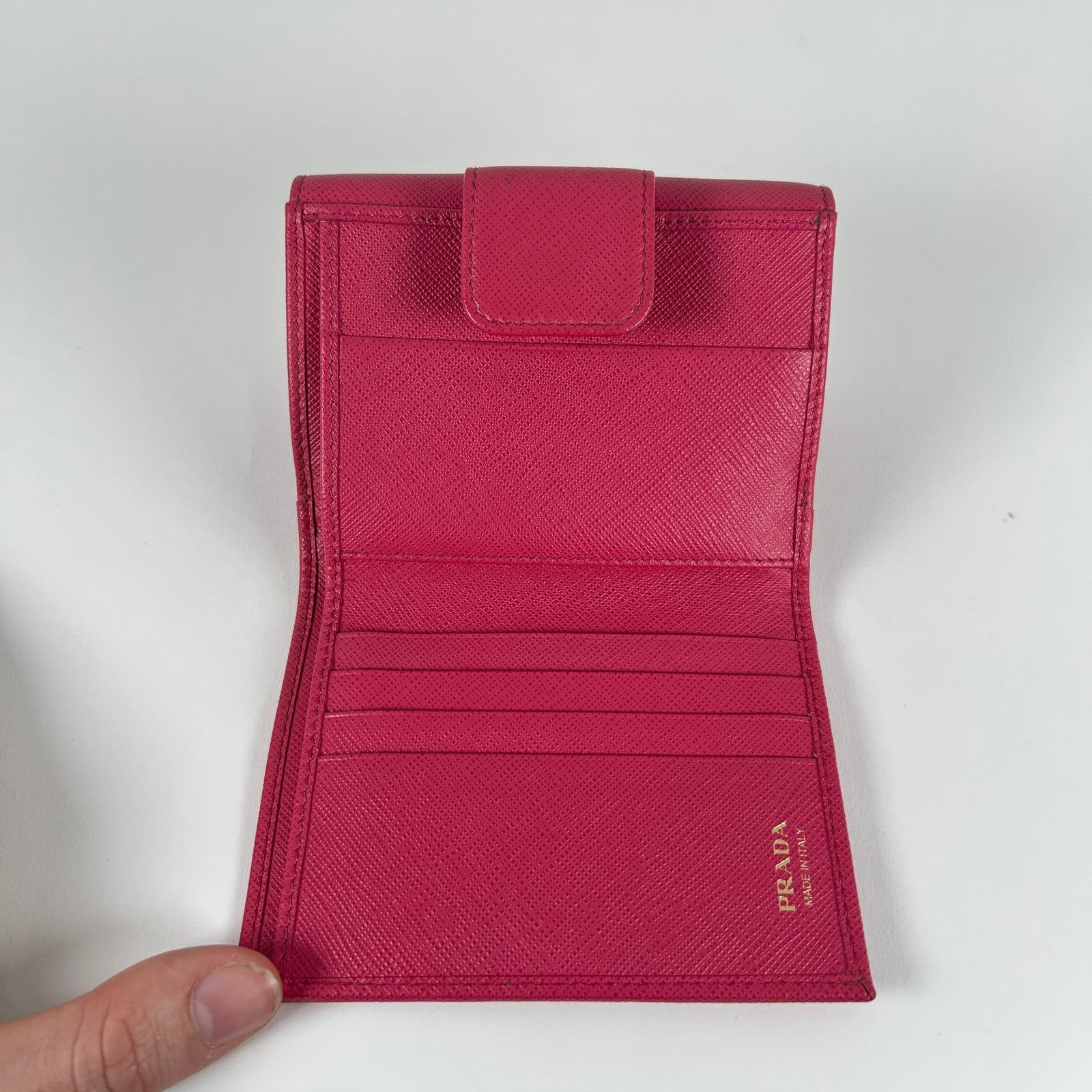 Prada Prada Small Saffiano Pink Wallet Size ONE SIZE - 6 Thumbnail