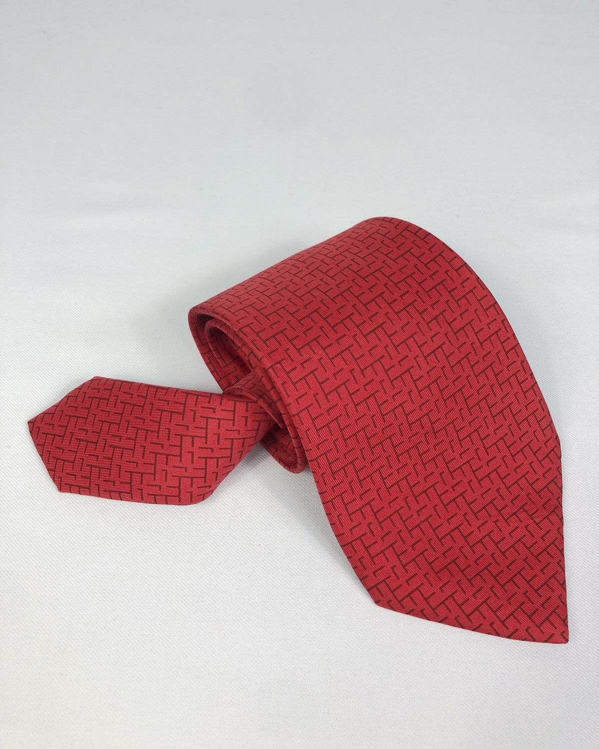 Hermes × Vintage Rare Vintage Hermes Silk Tie Made in France Size ONE SIZE - 2 Thumbnail