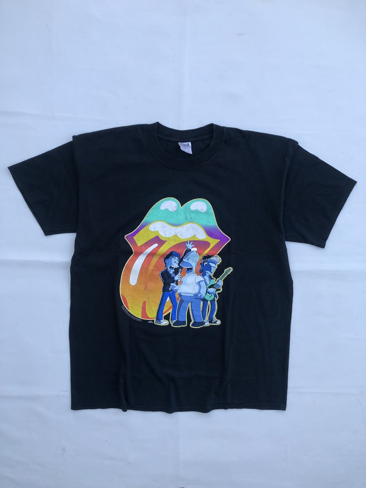 Vintage 00s The Rolling Stones X Simpsons Tee