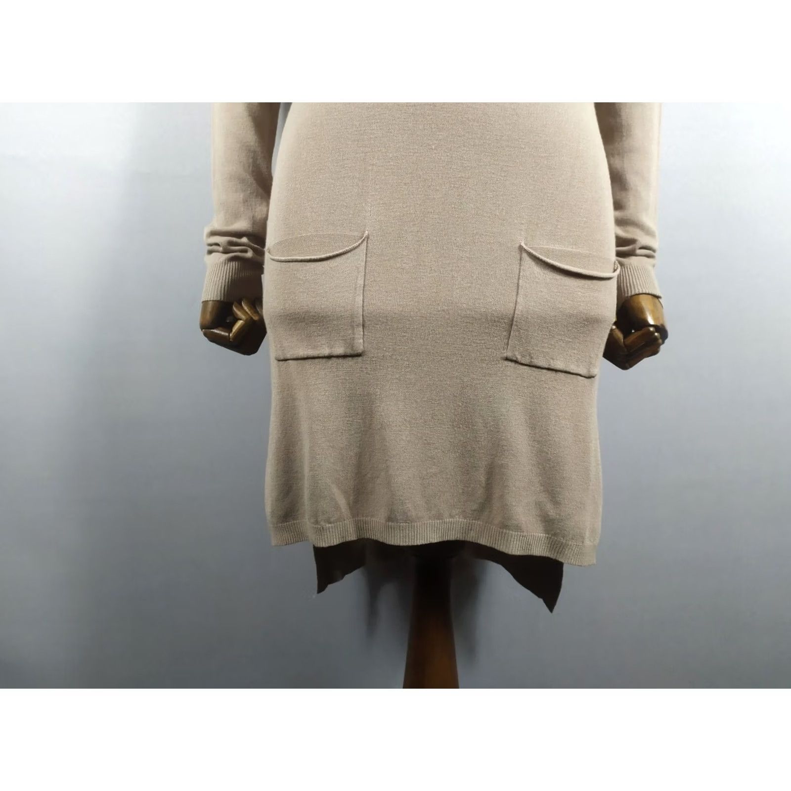 Vintage Rundholz Dress L Beige Cotton Lagenlook Long Women Size Women's 100% Size L / US 10 / IT 46 - 7 Thumbnail