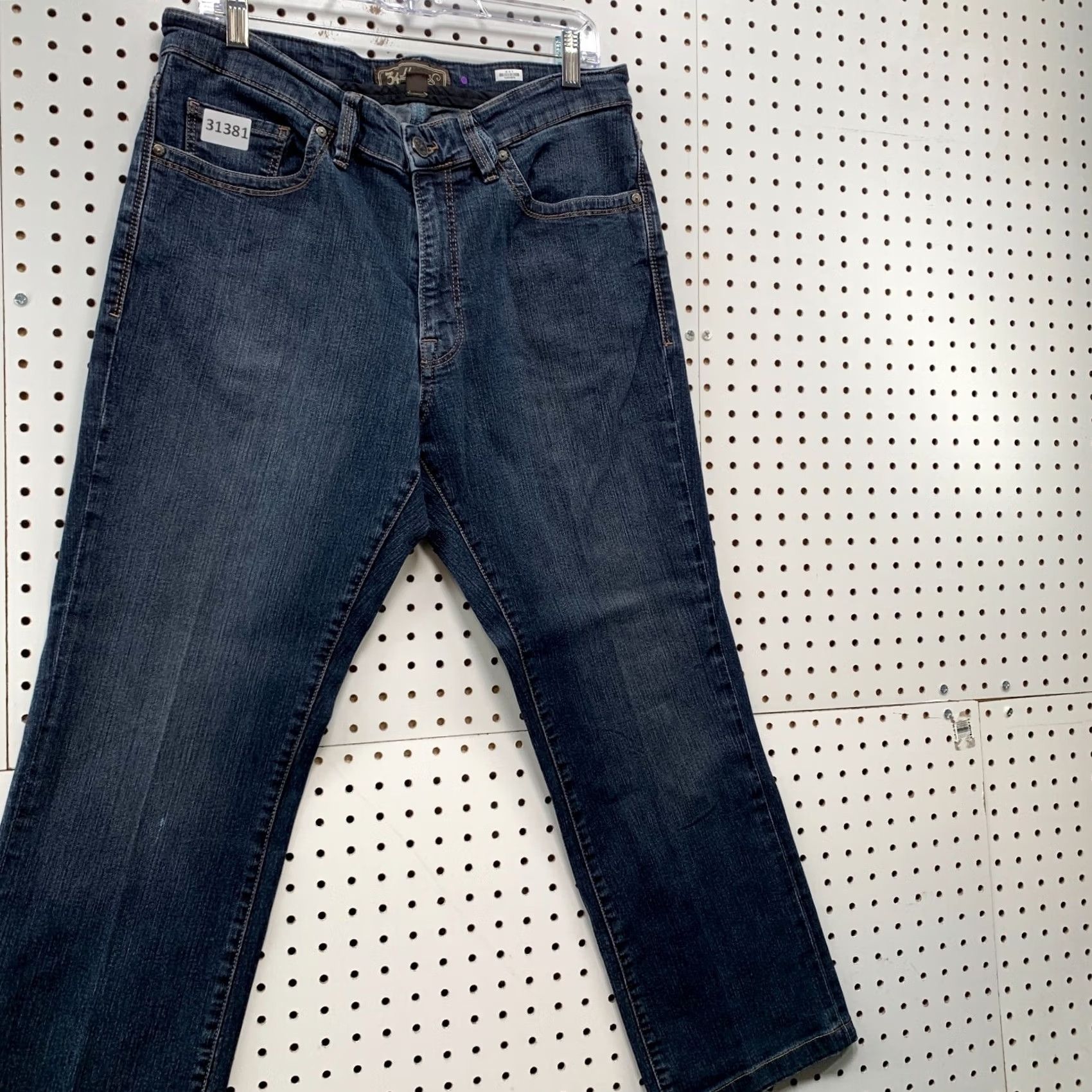 Vintage 34 Heritage Jeans Mens 33 Blue Denim Size FIts 33X26 Straight Leg Casual Size US 33 - 5 Thumbnail