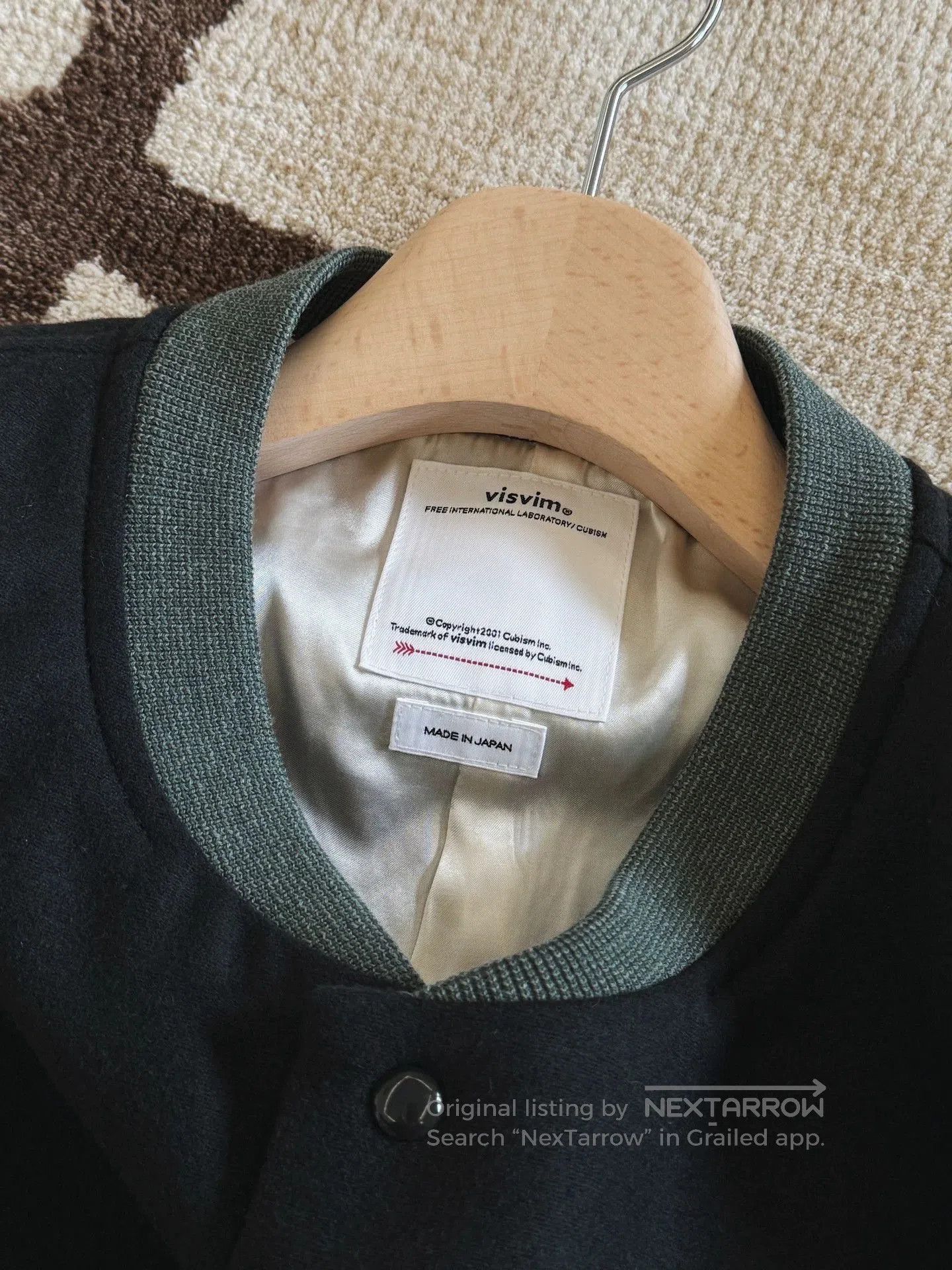 Visvim Black Cream Colorblock Bomber Jacket XL. Size US XL / EU 56 / 4 - 2 Thumbnail