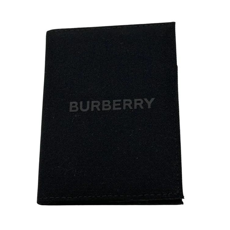 Burberry Burberry Canvas Passport Holder Black Size ONE SIZE - 1 Thumbnail