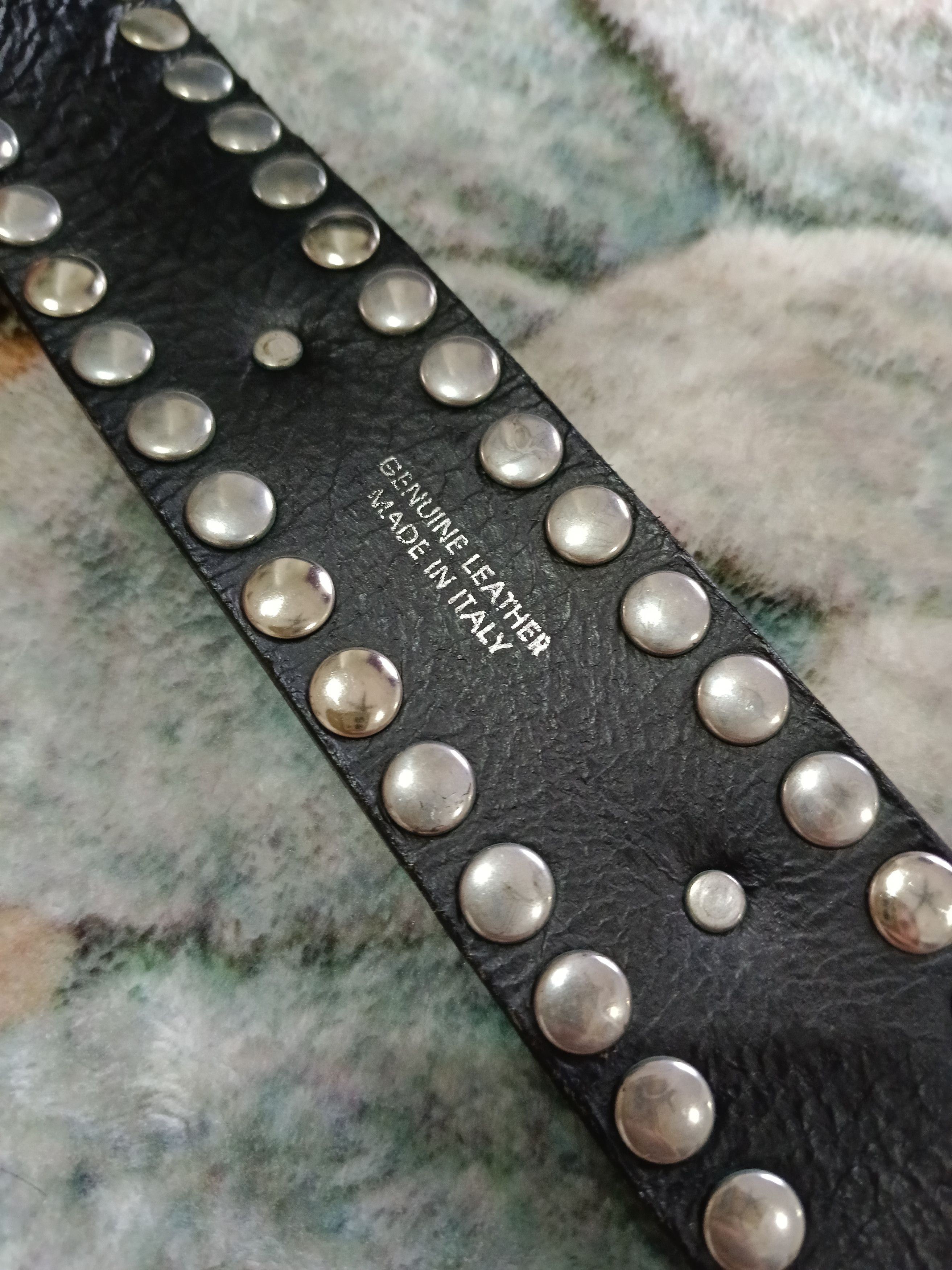 Leather OG🔥GRAIL FORCONI STUDDED LEATHER MADE IN ITALY Size ONE SIZE - 7 Thumbnail