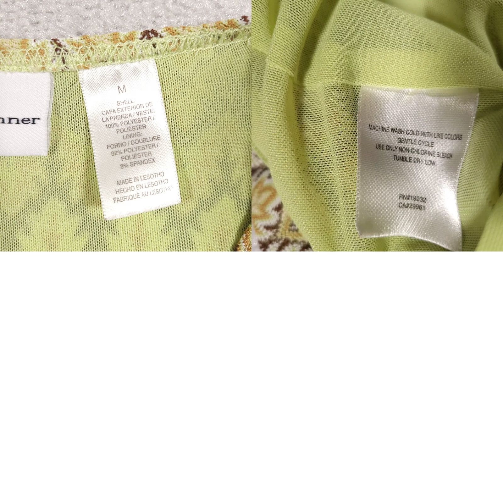 Vintage VINTAGE Alfred Dunner Shirt Women's Medium Short Sleeve Knit Lined Boho Green Womens Medium Short Sleeve Knit Lined Boho Green Size M / US 6-8 / IT 42-44 - 9 Thumbnail