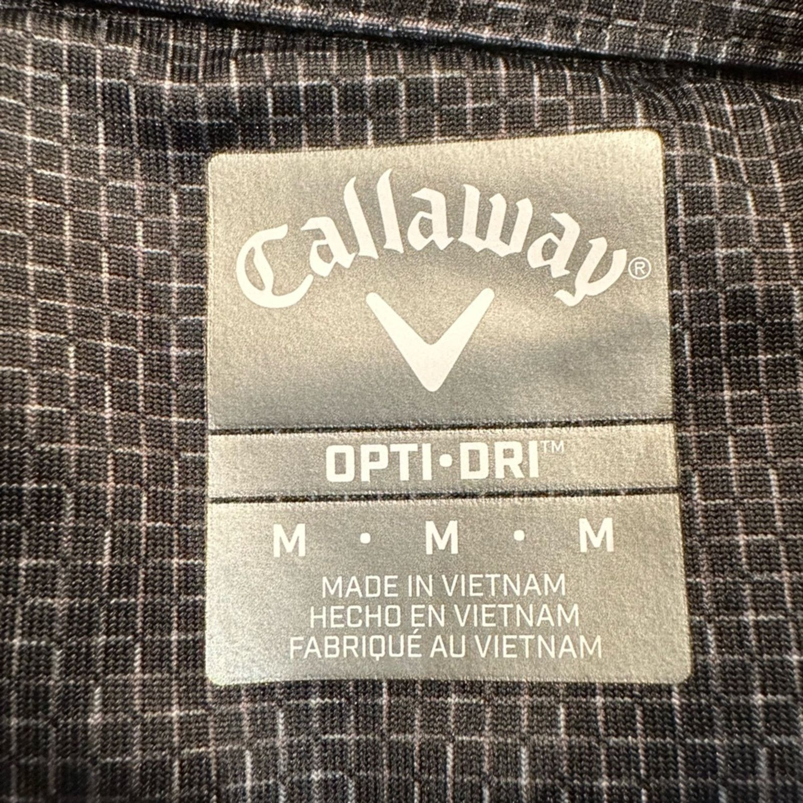 Callaway Callaway Medium Gray Window Screen Pattern ShortSleeve Shirt Size US M / EU 48-50 / 2 - 3 Thumbnail