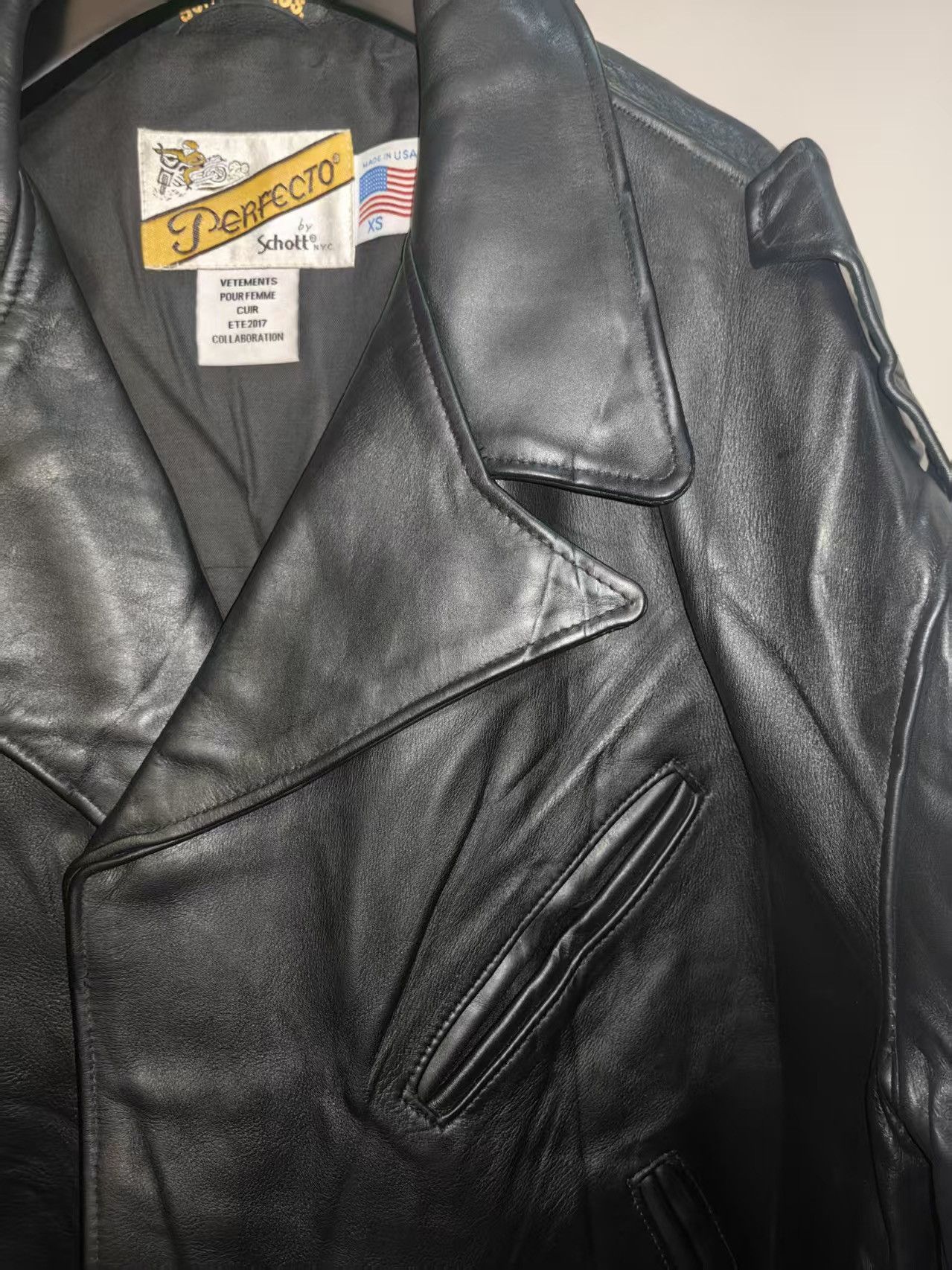 Vetements Vetements x Schott 17SS Leather Jacket Size US XS / EU 42 / 0 - 5 Thumbnail