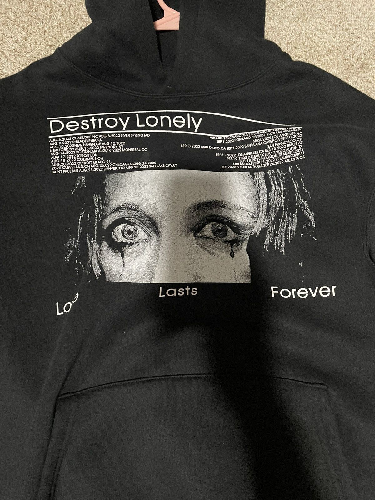 Japanese Brand Destroy lonely love lasts forever hoodie Size US XL / EU 56 / 4 - 2 Thumbnail