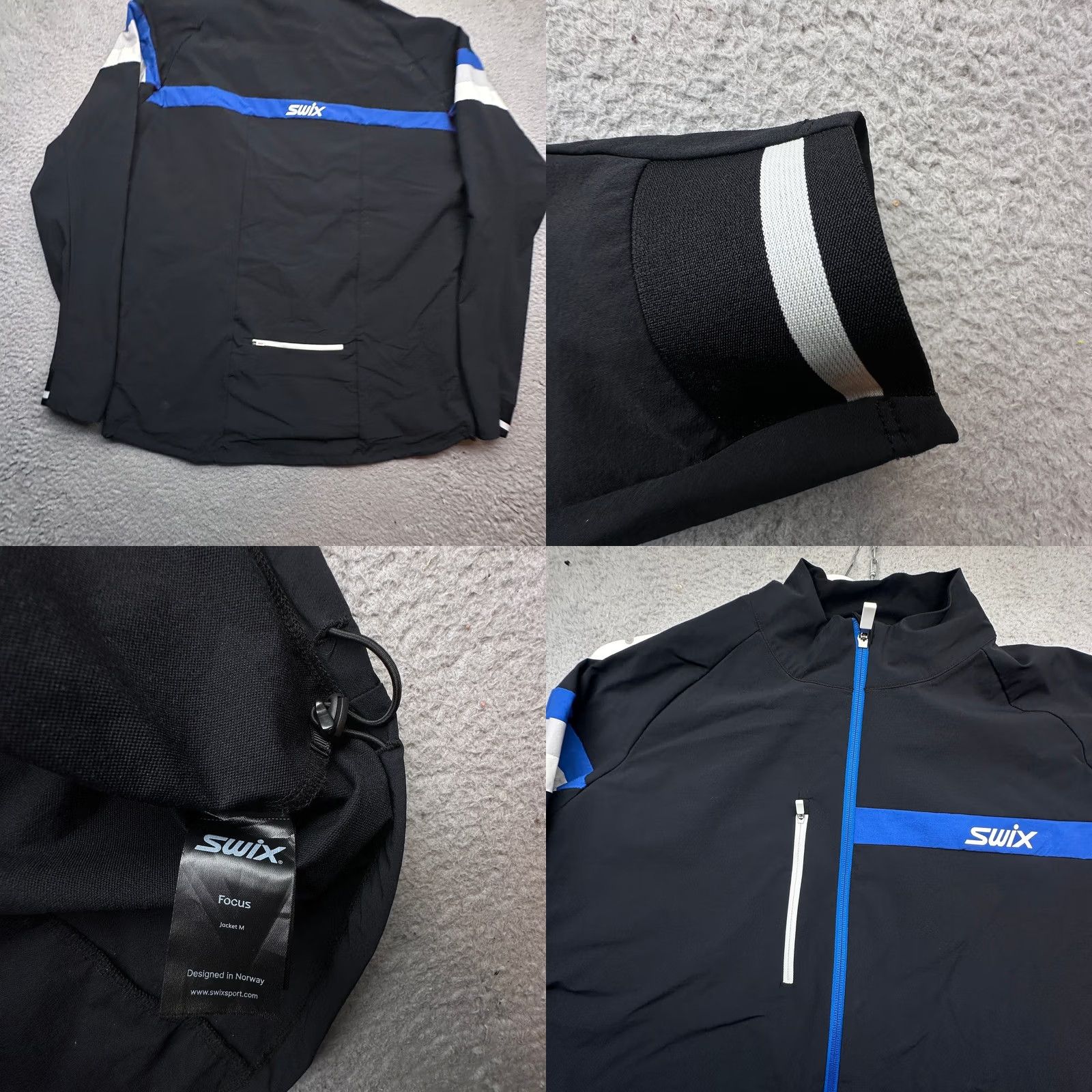Vintage Swix Focus Breathable Windproof Active Jacket Mens XXL Black Full Zip Windbreaker Jacket Size US XXL / EU 58 / 5 - 8 Thumbnail