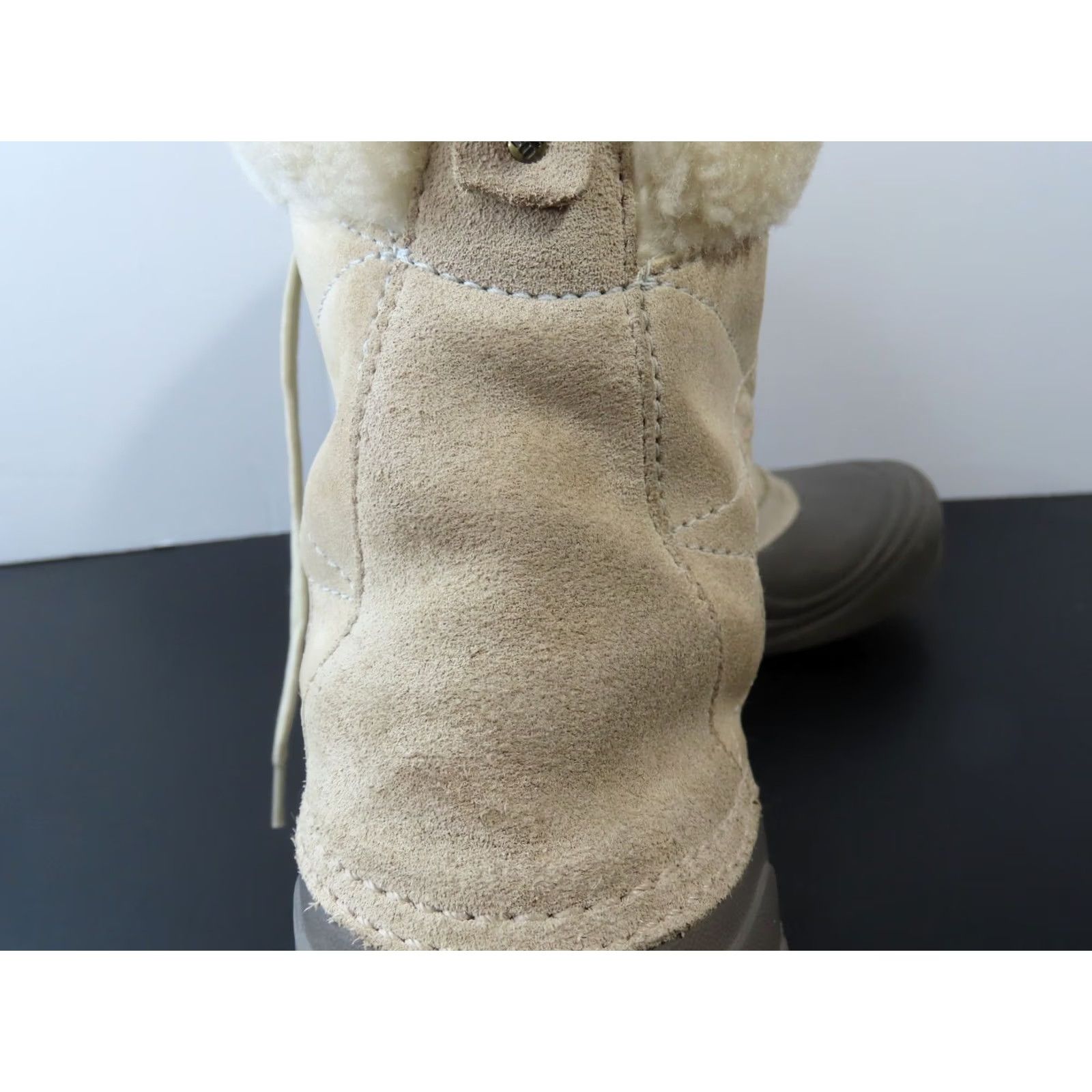 Vintage Columbia Women’s Sierra Summette Insulated Winter Boots Shoe Flat Heel Ankle Waterproof Beige 9 US Size US 7 / IT 37 - 6 Thumbnail