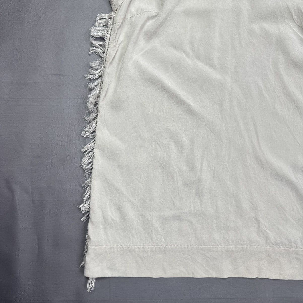 Brunello Cucinelli Brunello Cucinelli Fringe Tank Top Shirt Cream Made In Italy Size S / US 4 / IT 40 - 2 Thumbnail