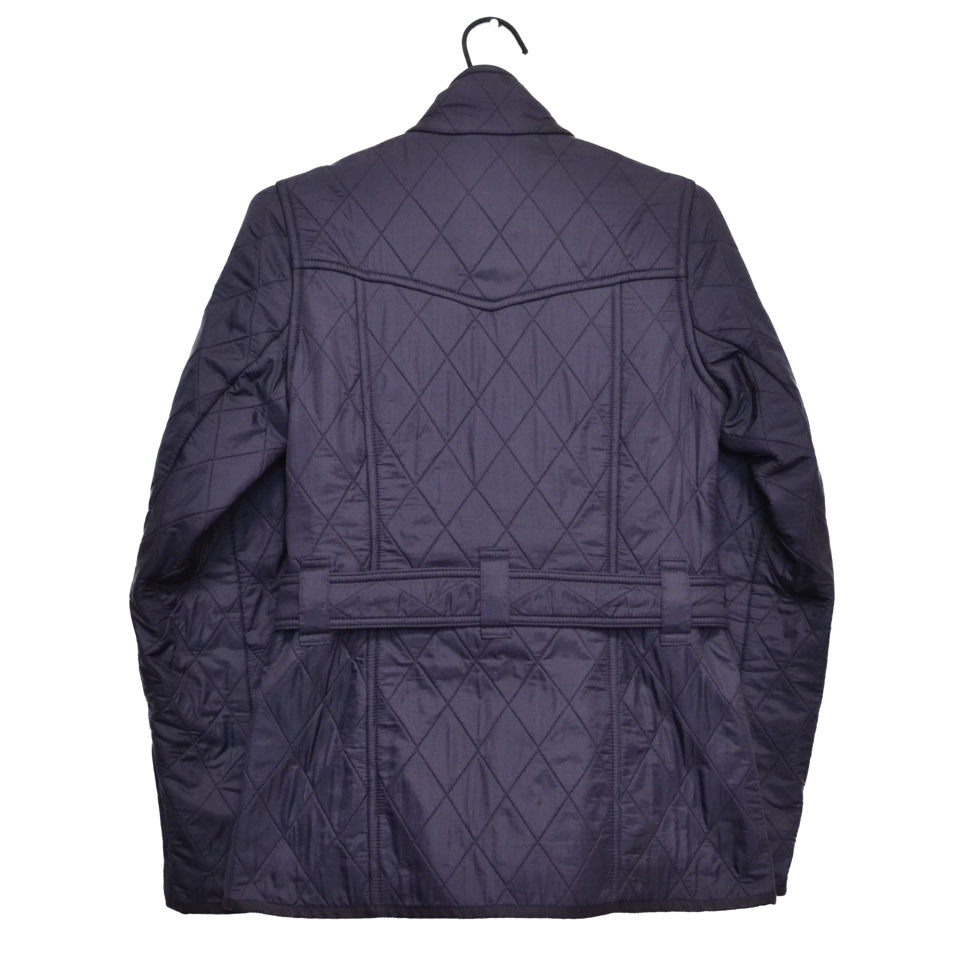 Barbour Barbour International Quilted Women’s Purple Belted Jacket Size XS / US 0-2 / IT 36-38 - 8 Thumbnail