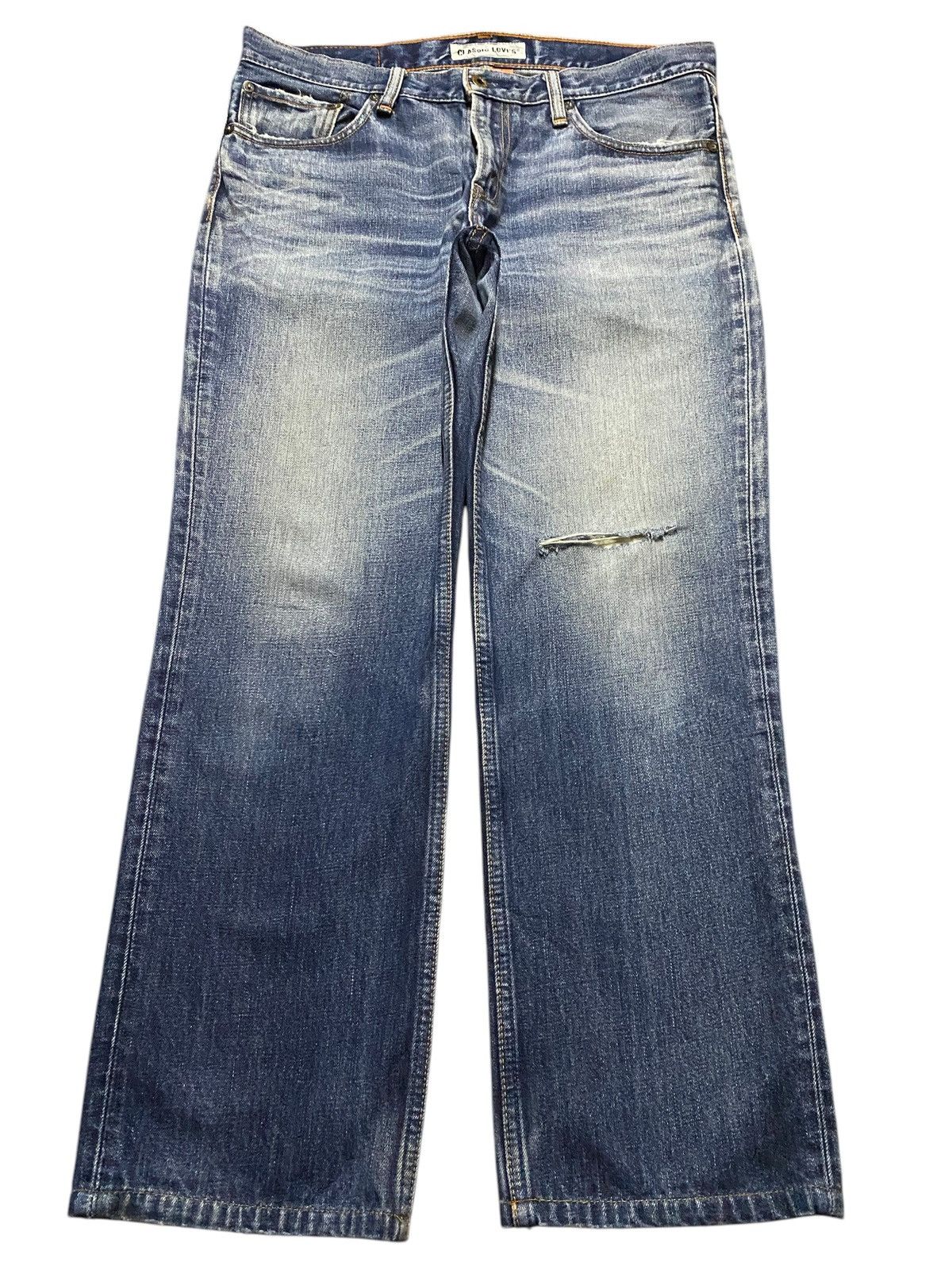 Levi's Vintage Classic Levis 502 Grunge Distressed Loose Jeans Size US 33 - 1 Thumbnail