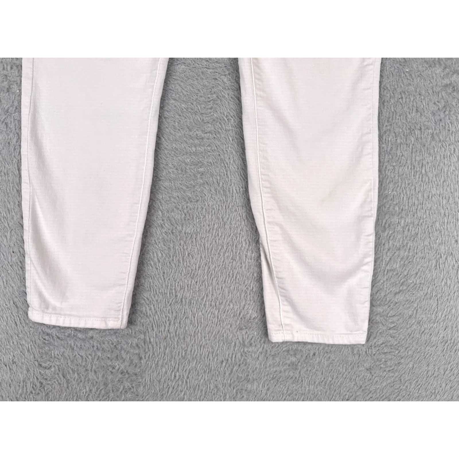 Anthropologie VINTAGE Anthropologie Paige Skinny Jeans Women 29 White Denim Crop Spring Summer Fall Winter Adult Slim Fit 5-Pocket Gu Size 29" - 2 Thumbnail
