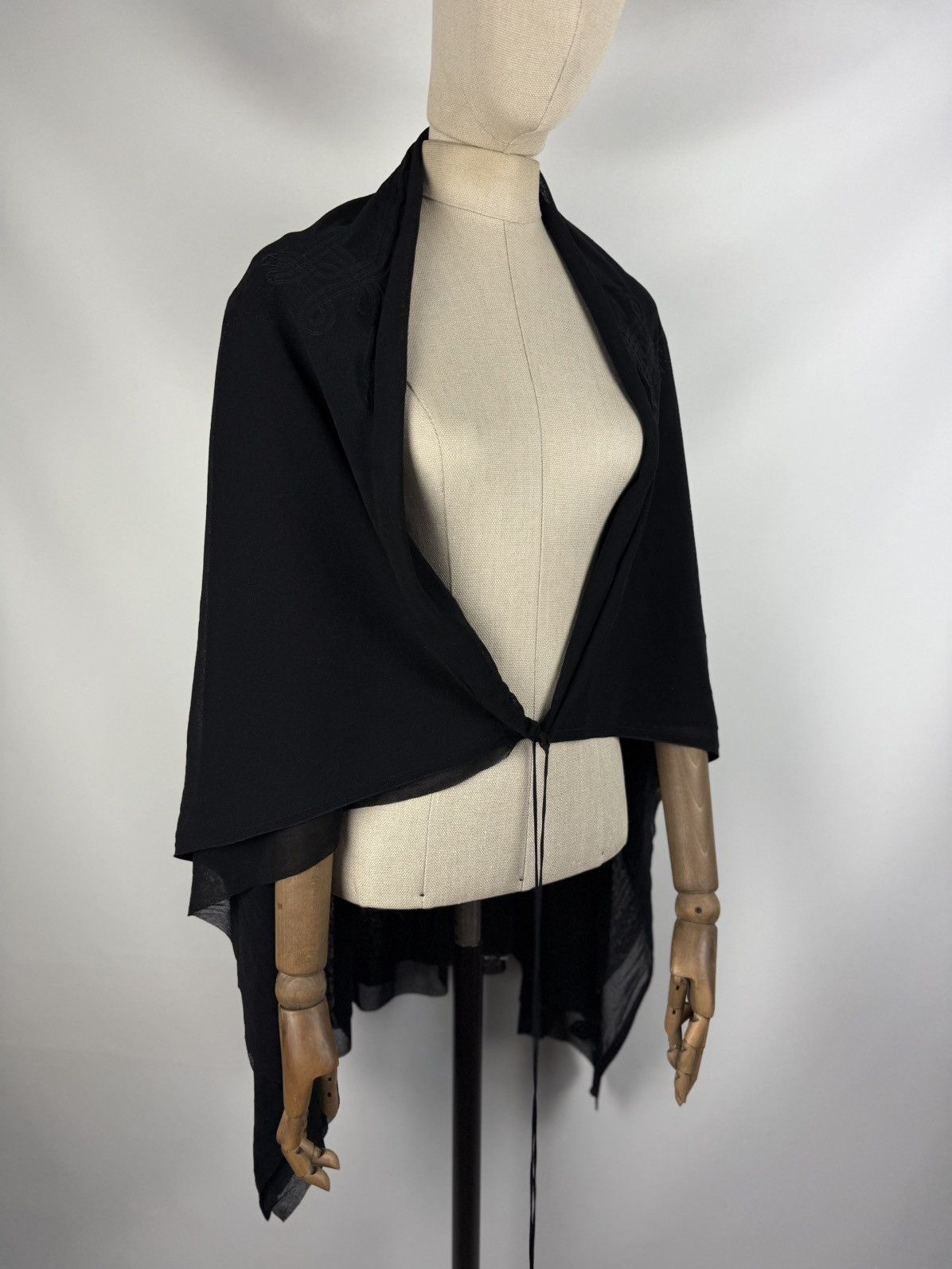 Jean Paul Gaultier Jean Paul Gaultier Soleil Vintage 90s Mesh Cape Tunic Blouse Size M / US 6-8 / IT 42-44 - 1 Thumbnail