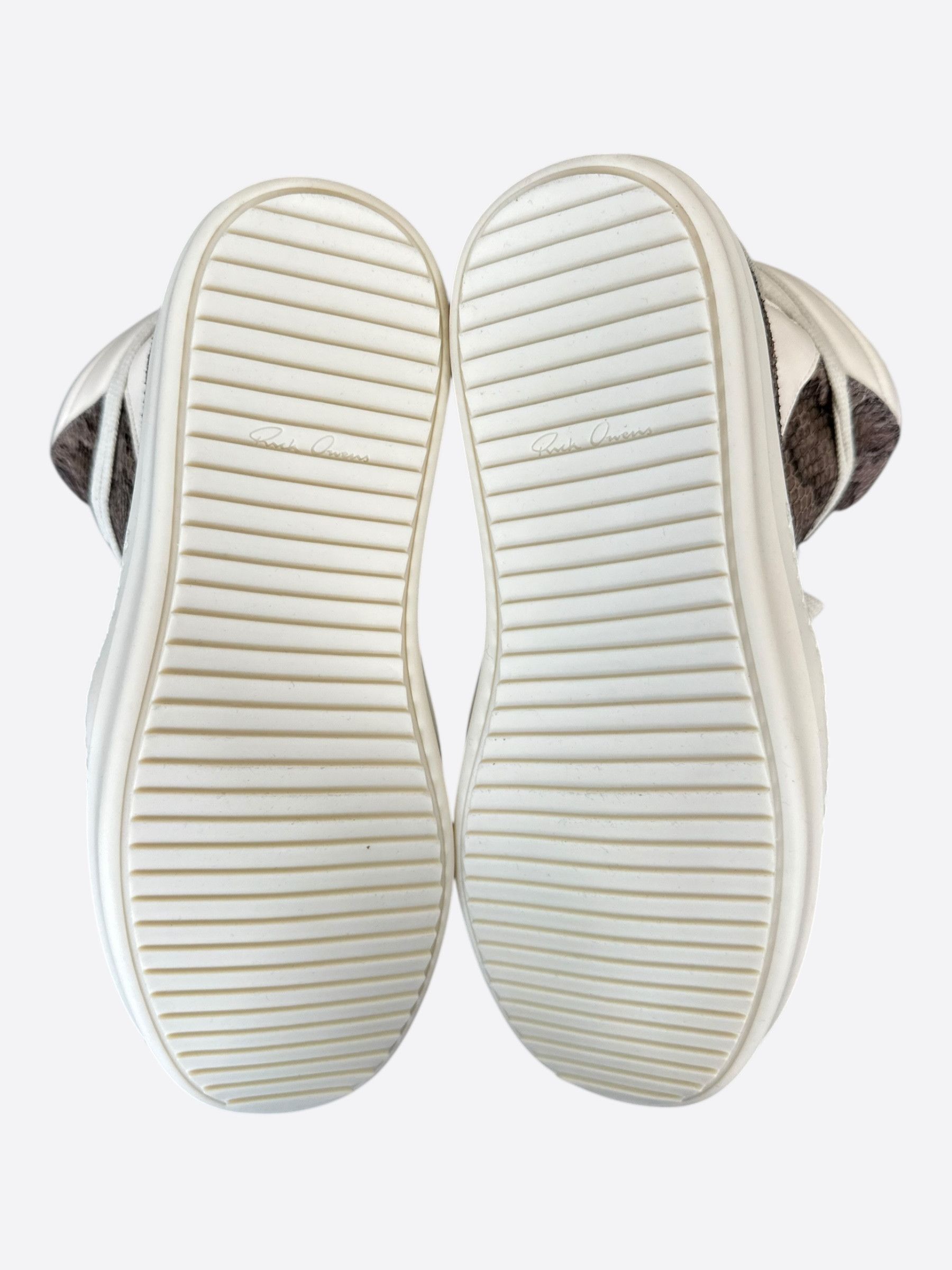 Rick Owens Rick Owens Python & White Women's Geobaskets Size US 8 / IT 38 - 7 Thumbnail
