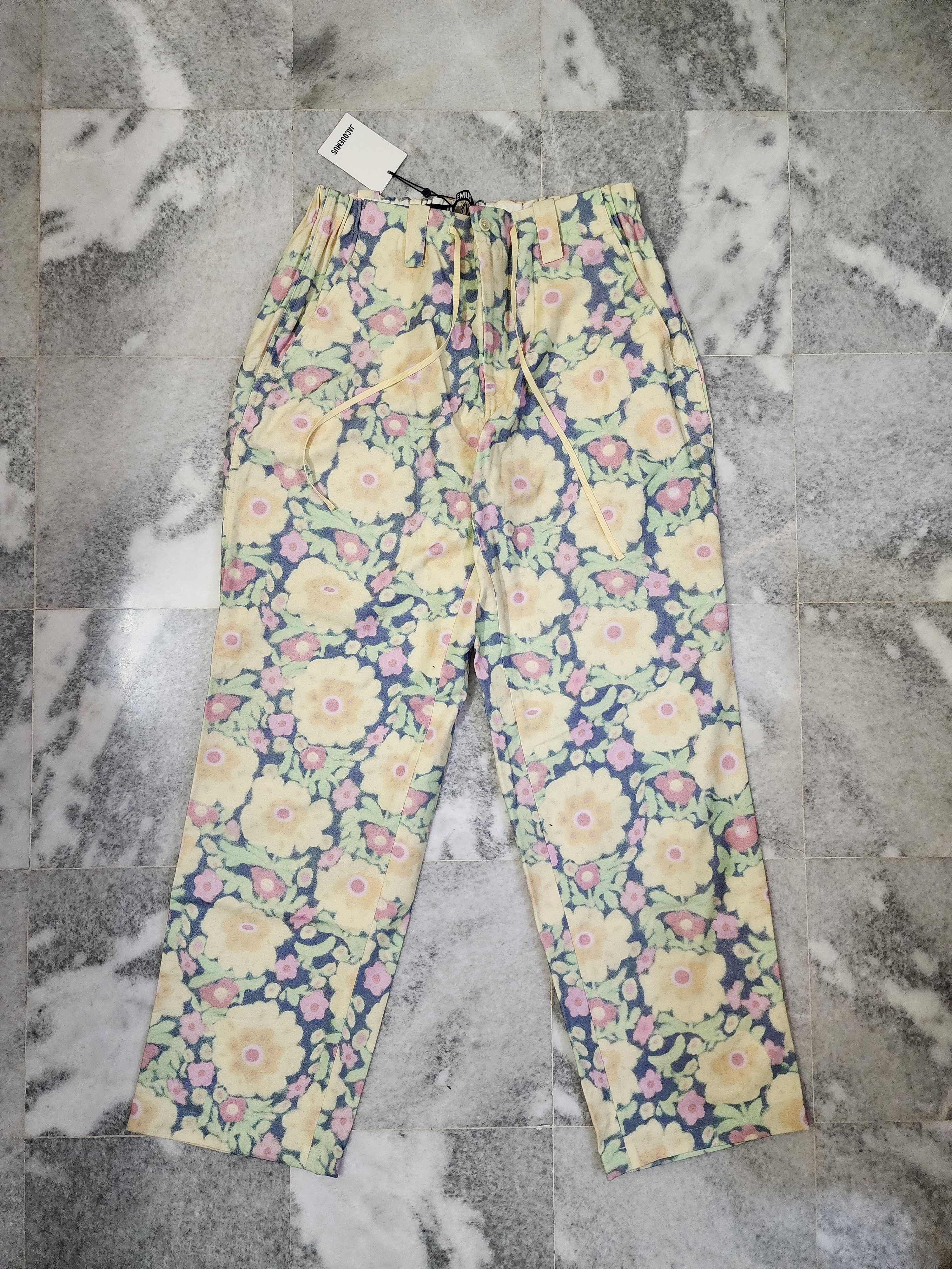 Jacquemus Le Papier 'Le Pantalon Taiolo' Floral Pants Size US 34 / EU 50 - 1 Thumbnail
