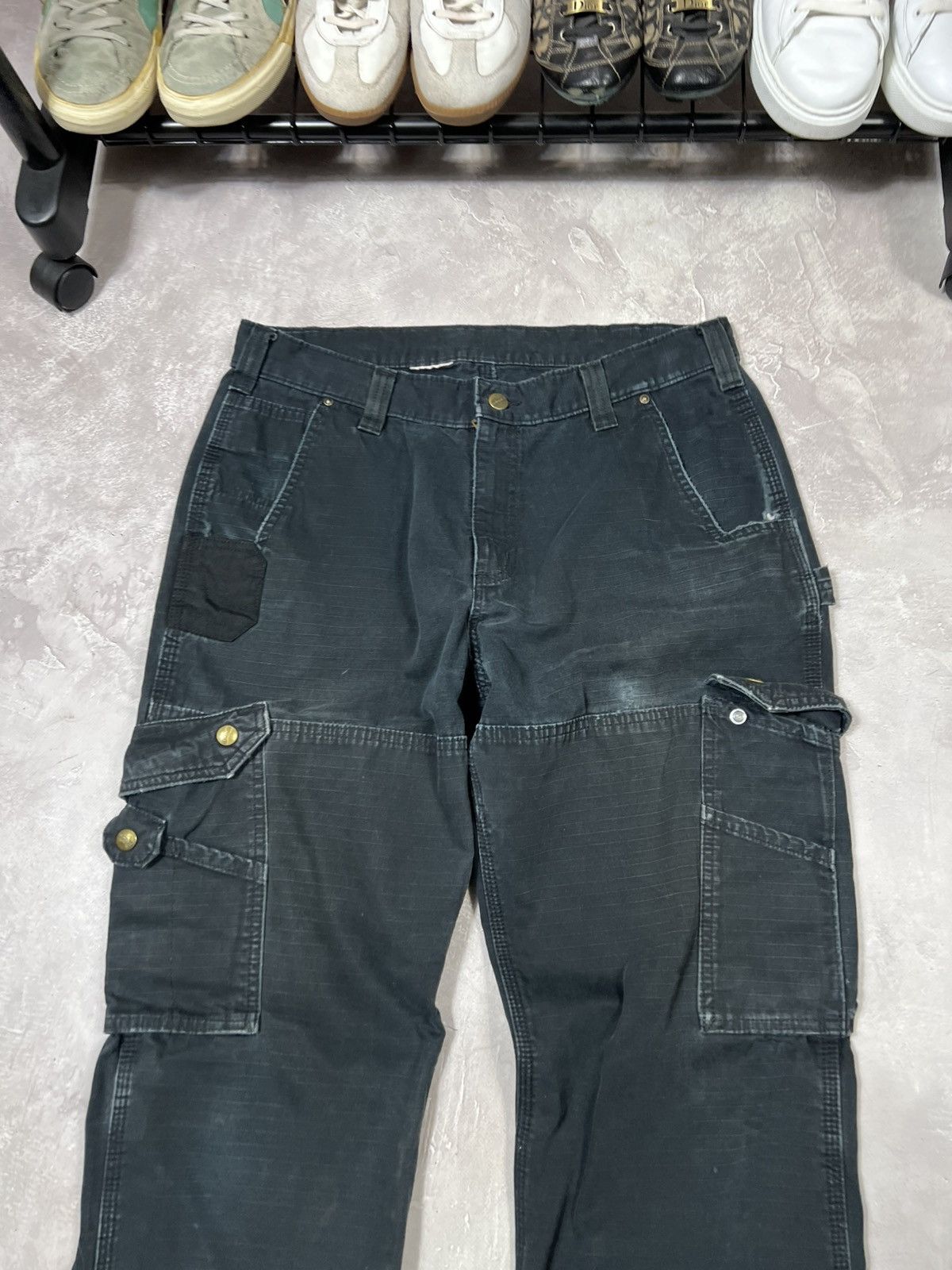 Carhartt Vintage Carhartt Distressed Workwear Baggy Cargo Pants Size US 32 / EU 48 - 10 Thumbnail