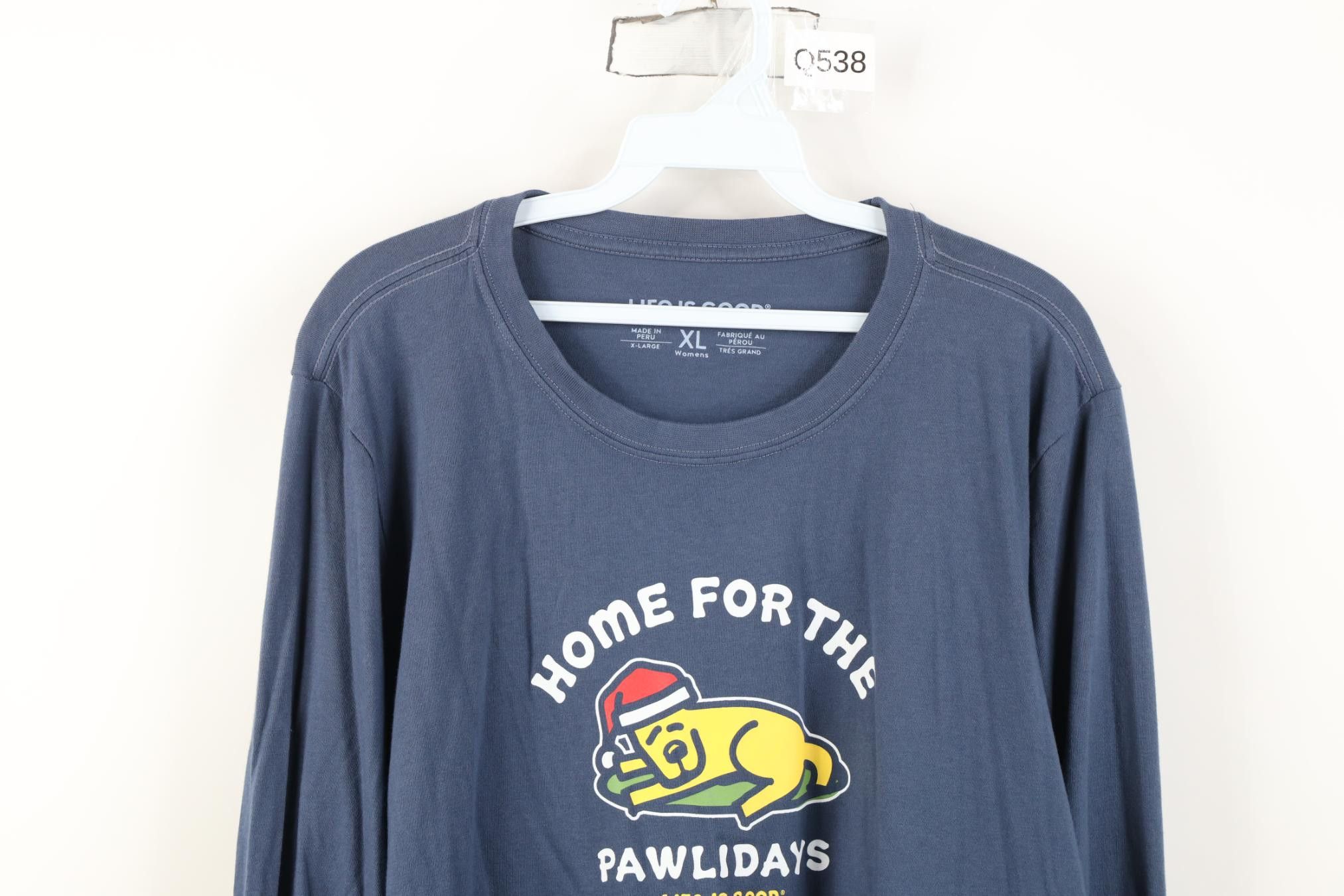 Life is Good Life Is Good Christmas Home for the Dog Long Sleeve T-Shirt Size XL / US 12-14 / IT 48-50 - 2 Thumbnail
