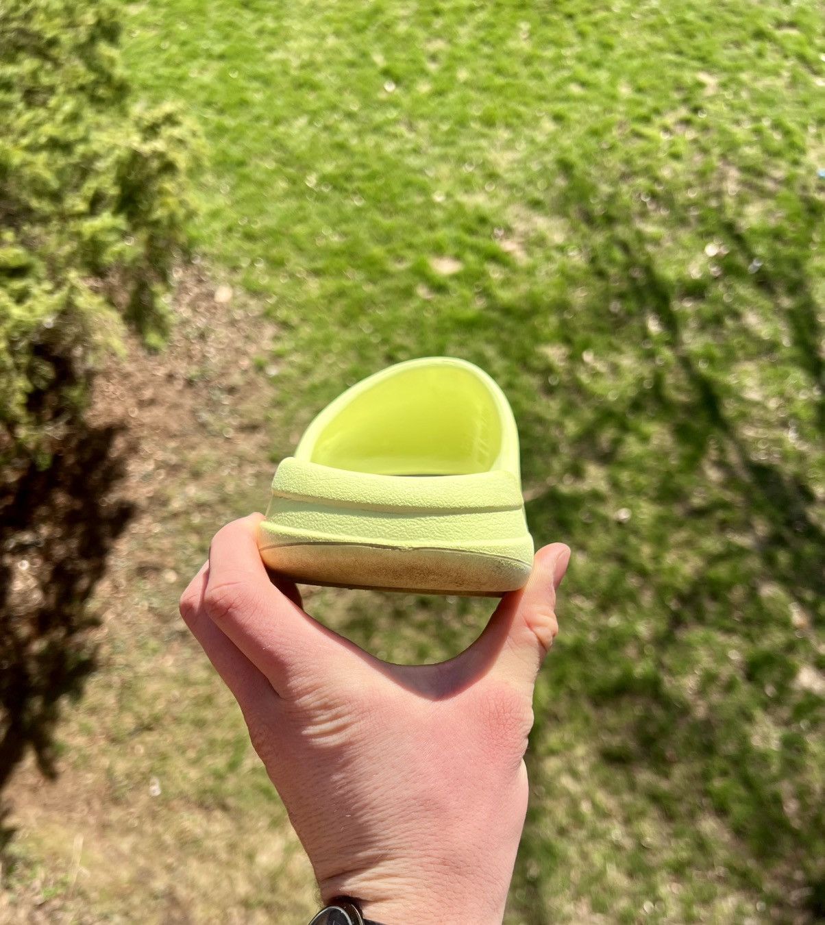 Yeezy Yeezy Slide Glow Green Size US 11 / EU 44 - 6 Thumbnail