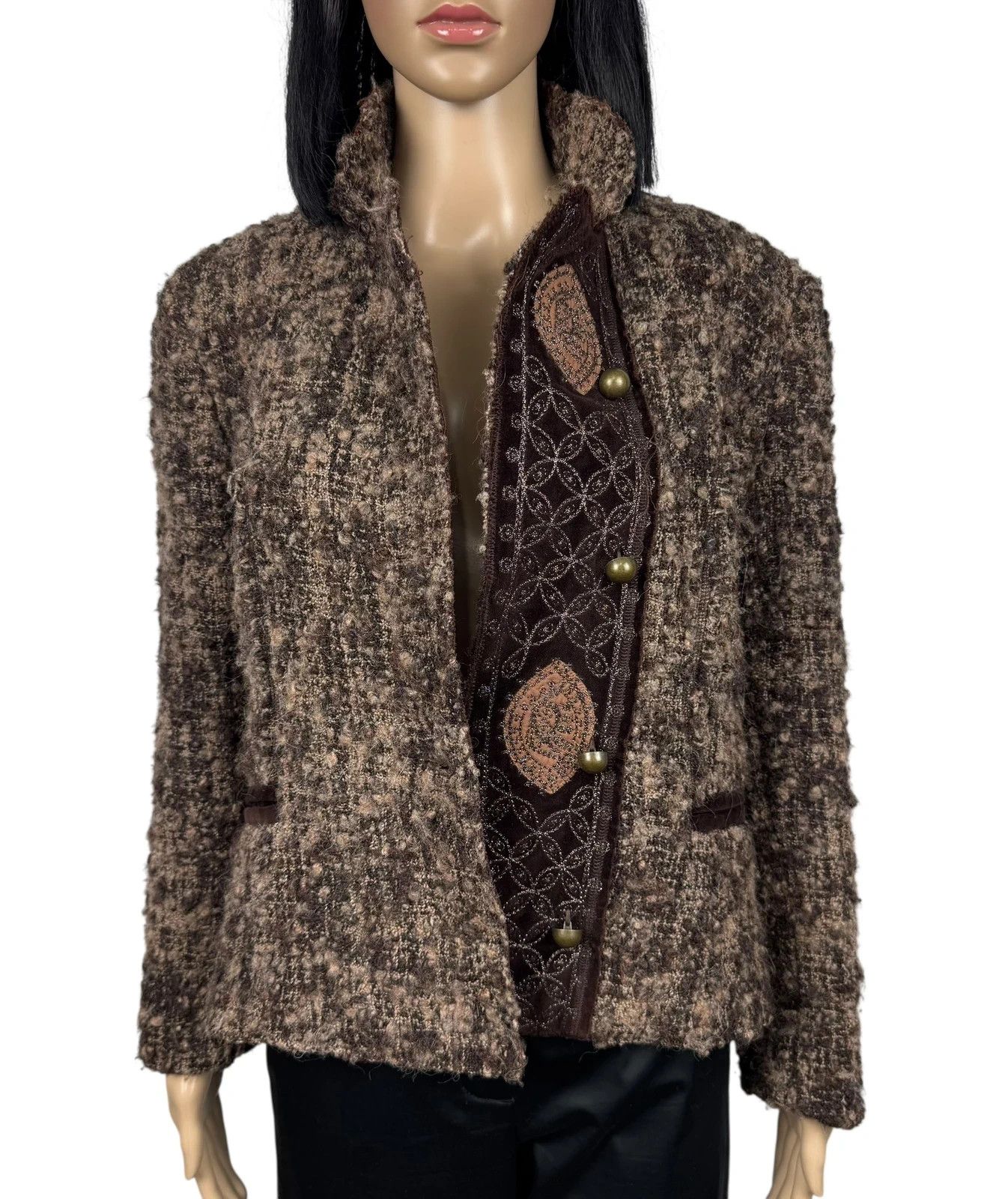 Ermanno Scervino Scervino Street Wool Alpaca Tweed Jacket size I42 US8 Size M / US 6-8 / IT 42-44 - 3 Thumbnail