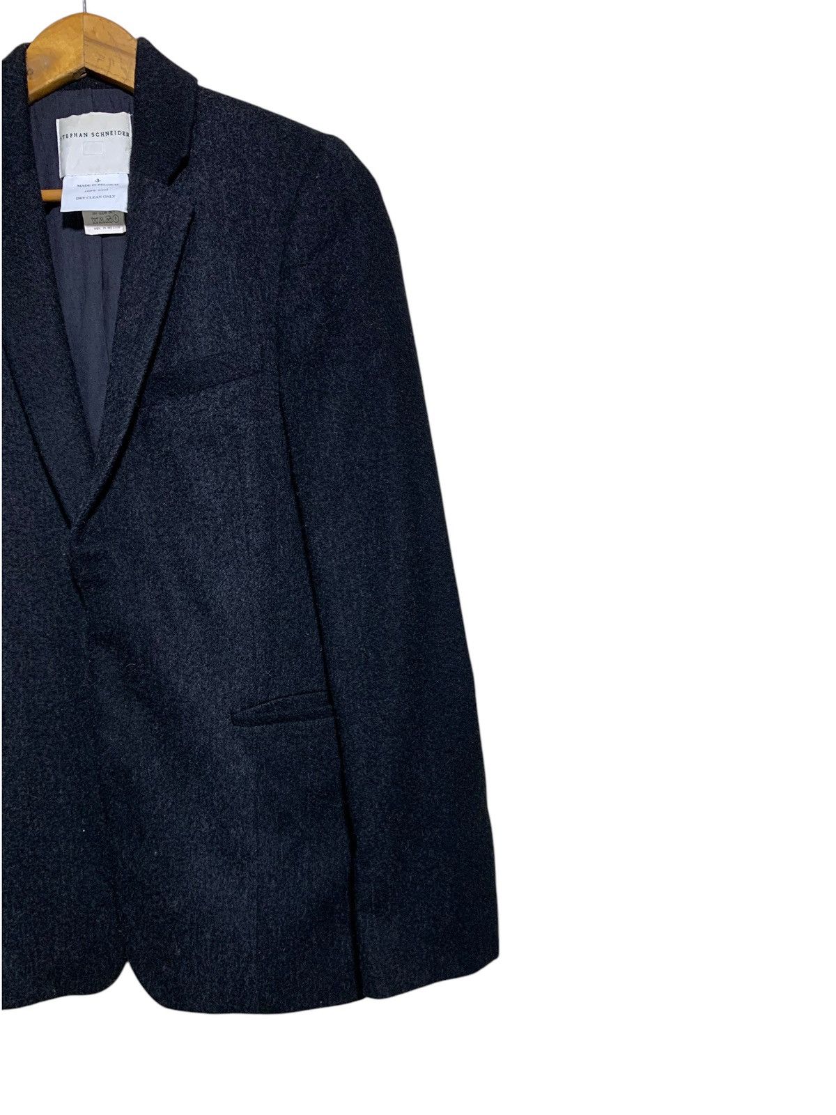 Stephan Schneider 🔥STEPHEN SCHENEIDER DARK GREY WOOL JACKETS Size US S / EU 44-46 / 1 - 3 Thumbnail