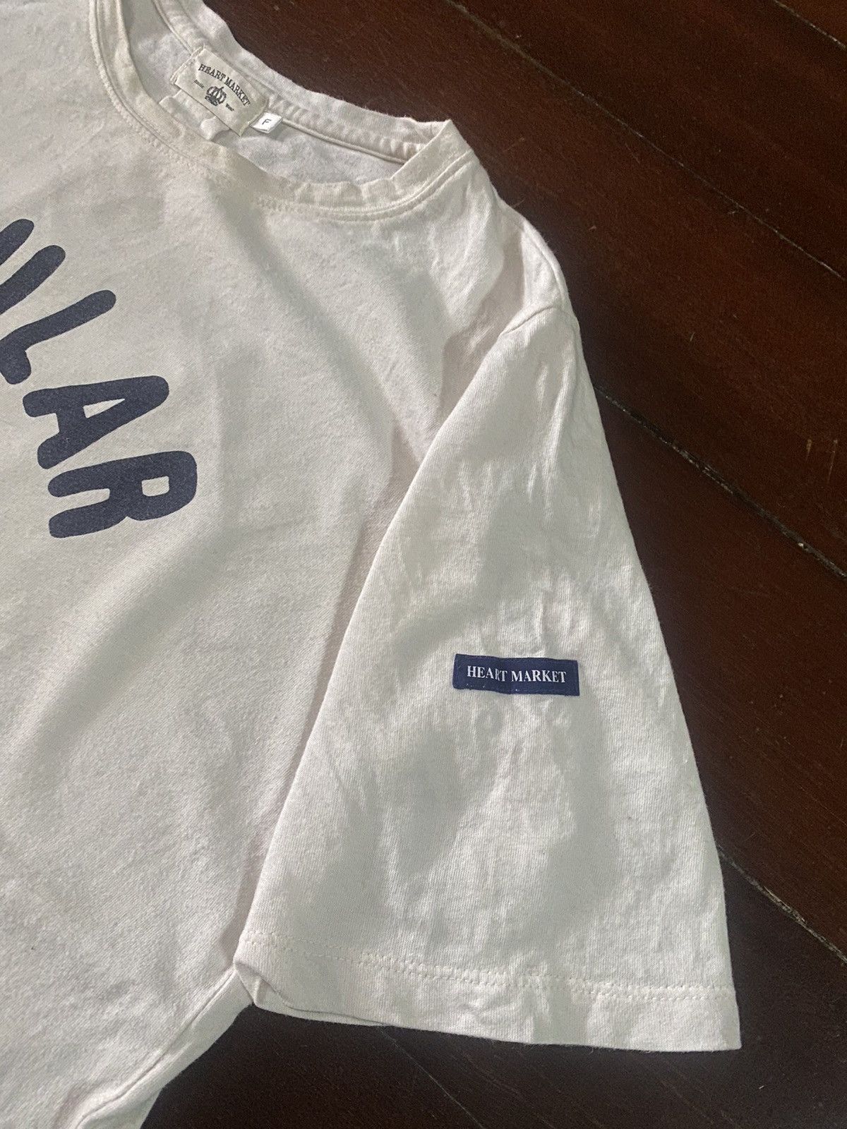 Blue Blue Japan × HOLLYWOOD RANCH MARKET × Vintage Rare HEART MARKET regular life spell out Japan Shirt Size US L / EU 52-54 / 3 - 5 Thumbnail