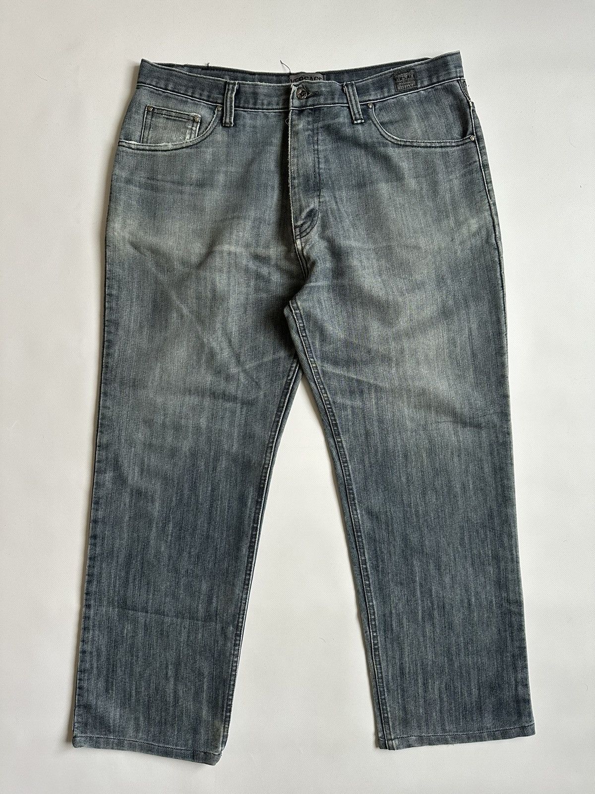 Vintage Vintage Versace Jeans Couture Medusa Straight Jeans size 38 Size US 38 / EU 54 - 2 Thumbnail