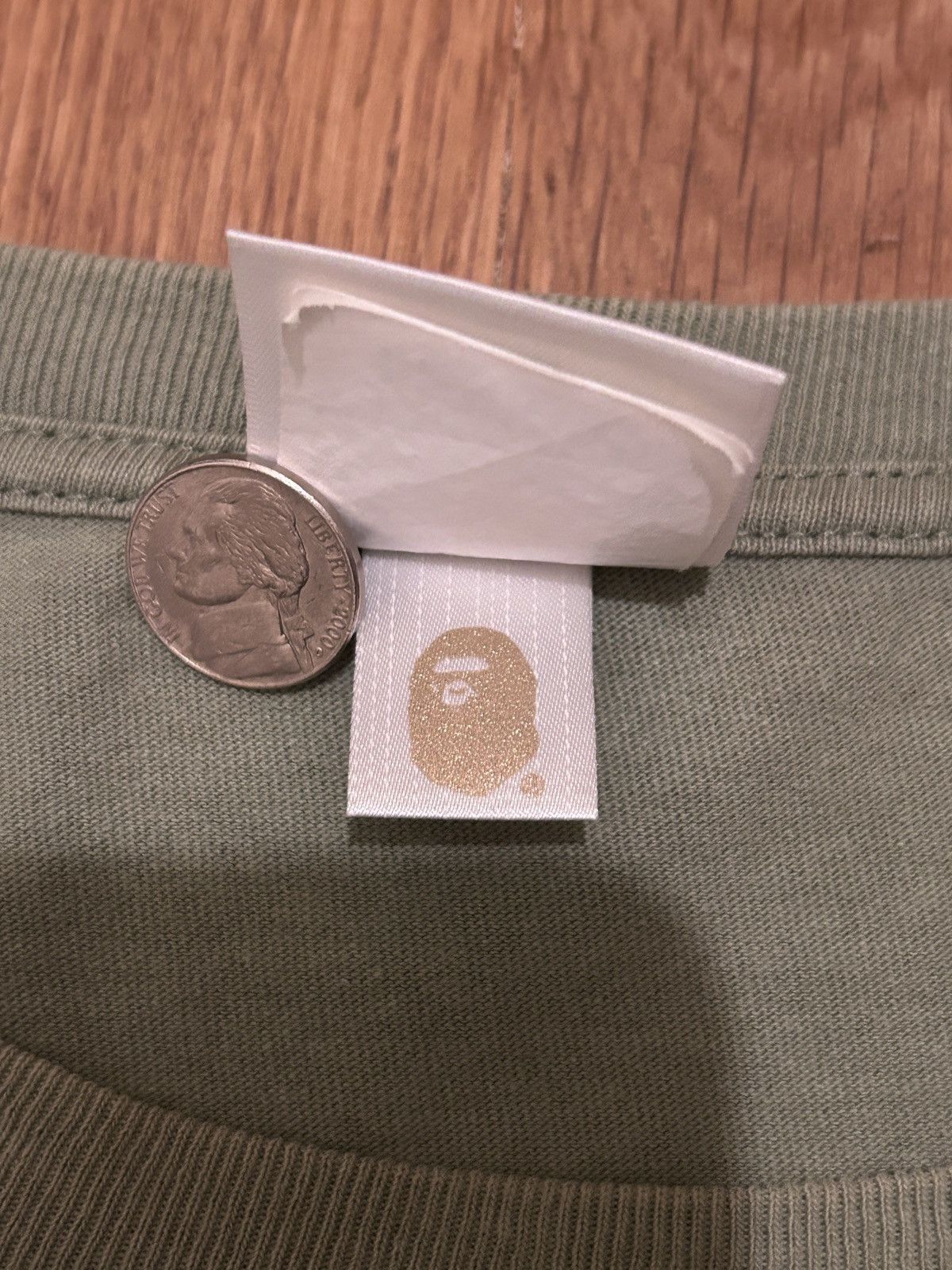 Bape Bape Long Sleeve One Point Size US XL / EU 56 / 4 - 5 Thumbnail