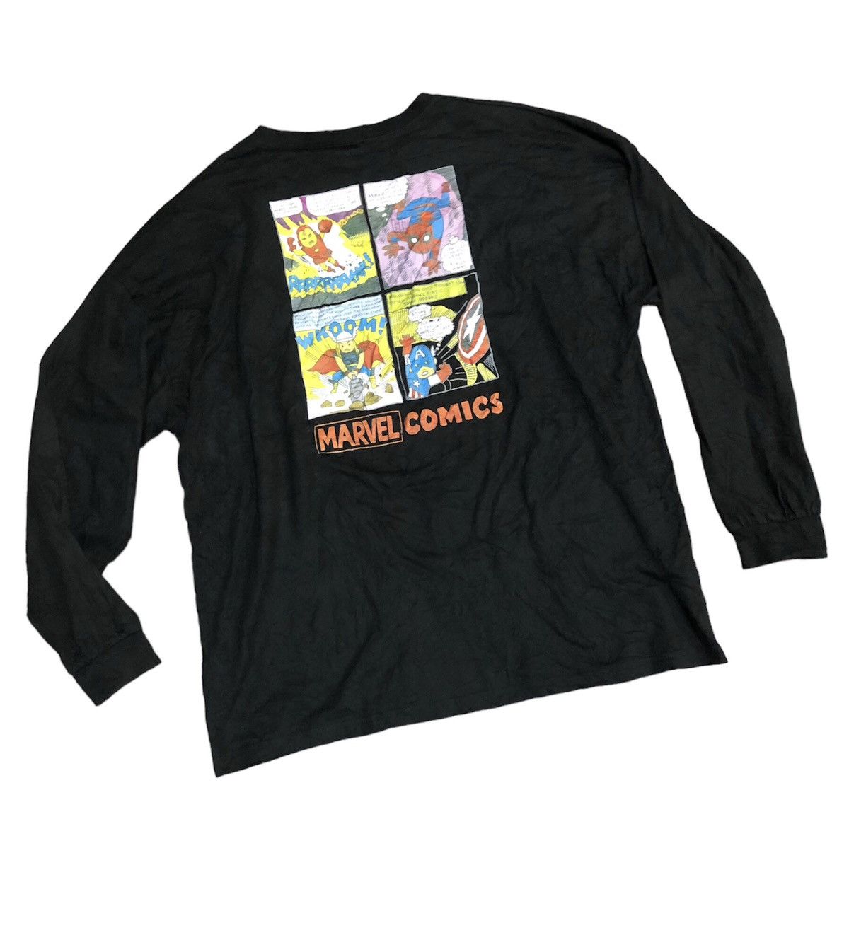 Anime × Cartoon Network × Japanese Brand Vintage Anima Marvel Comics Long Sleeve Tee Shirt Size US L / EU 52-54 / 3 - 9 Thumbnail