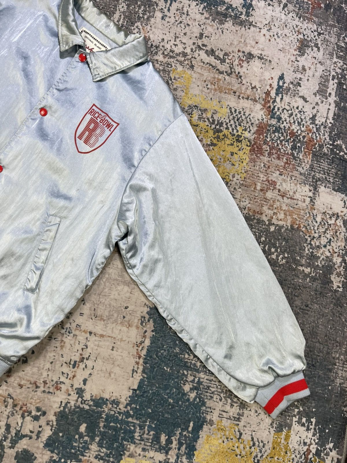 NFL Vintage Rice Bowl Satin Jacket Size US L / EU 52-54 / 3 - 7 Thumbnail