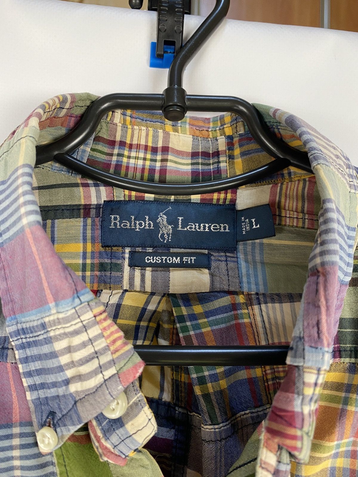 Ralph Lauren RRL Ralph Lauren Patchwork Distressed Nova Check Shirt Size US L / EU 52-54 / 3 - 3 Thumbnail
