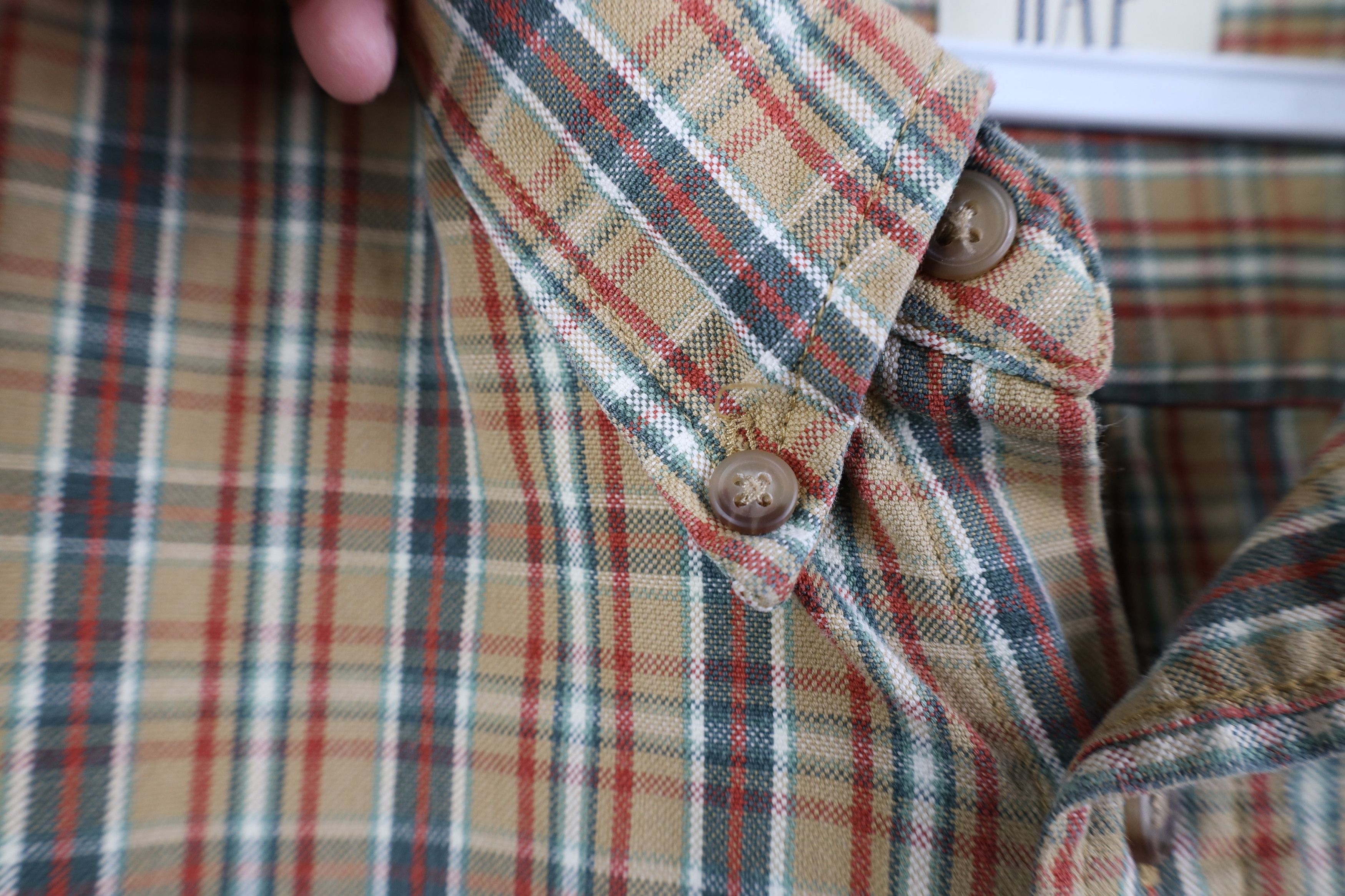 Gap Vintage 90s Gap Flannel Collared Button Down Shirt Plaid Size US XL / EU 56 / 4 - 4 Thumbnail