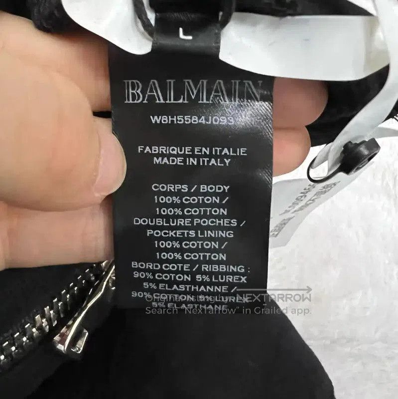 Balmain Balmain Men's Black Cotton Casual Pants . Size US 34 / EU 50 - 4 Thumbnail