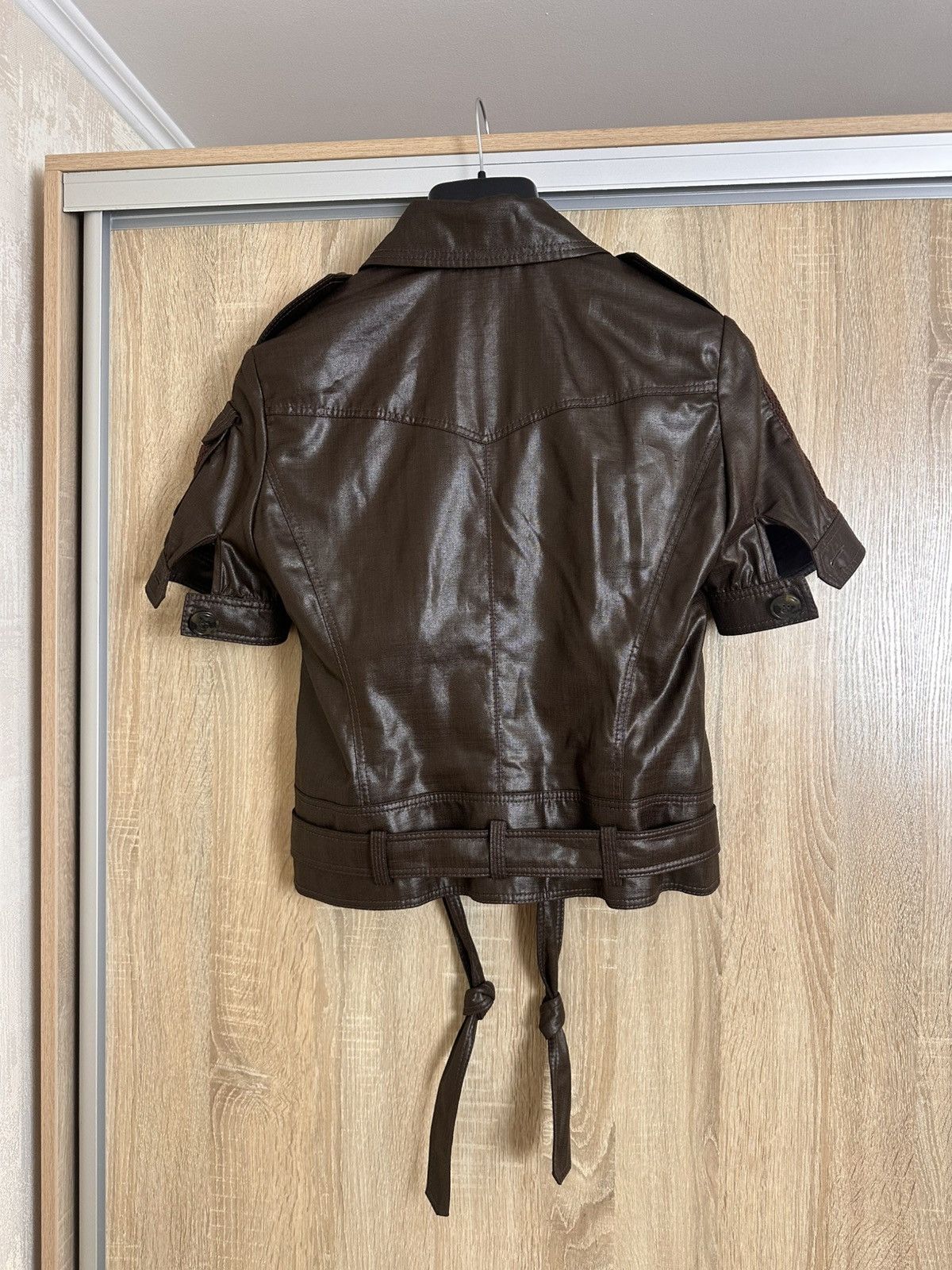 Escada Sport 🔥 ESCADA SPORT Womens Vintage Short Sleeve Cotton Jacket Size XS / US 0-2 / IT 36-38 - 4 Thumbnail