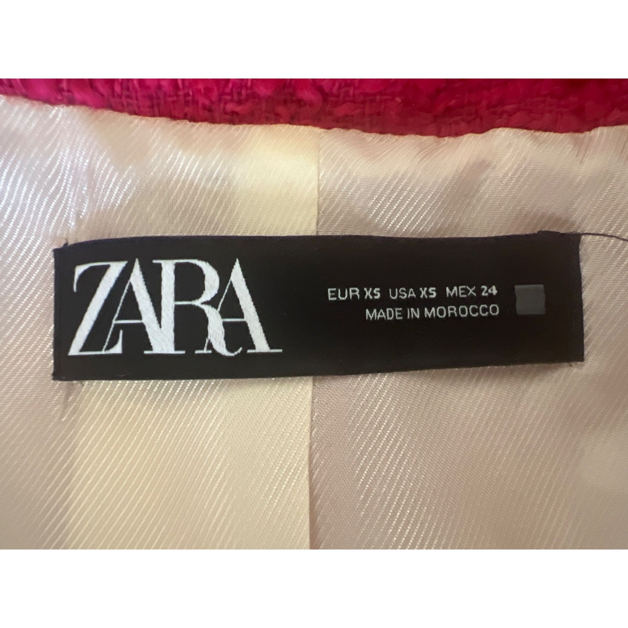 Zara Zara Double-Breasted Blazer Jacket With Frayed Edges Tweed Size XS / US 0-2 / IT 36-38 - 13 Thumbnail