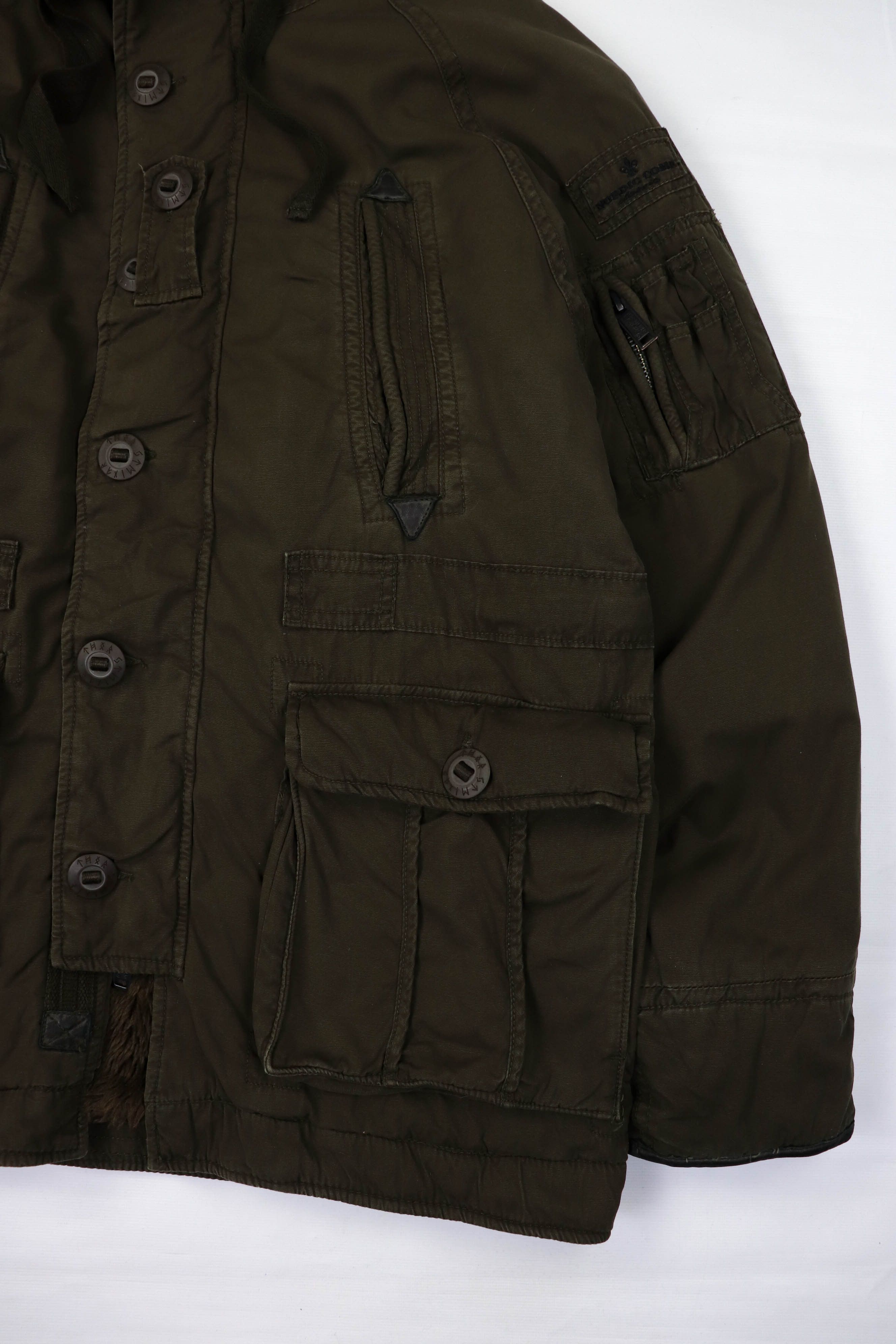 Vintage Thor Steinar Pfadfinder Nordic Comp. Khaki Hooded Parka Size US XL / EU 56 / 4 - 5 Thumbnail