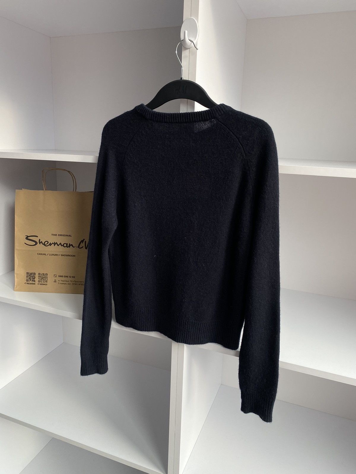 Vintage × Zadig & Voltaire Vintage Zadig & Voltaire Baly Heart Sweater Navy Cashmere Size XS / US 0-2 / IT 36-38 - 11 Thumbnail