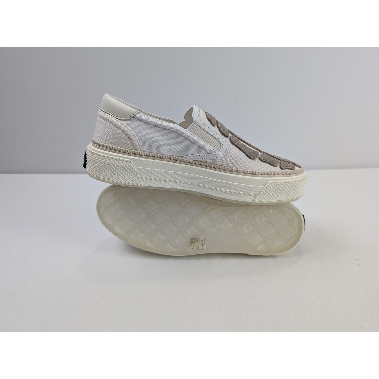 Amiri o1rshd1 Skel Top Slip on Sneakers in White Size US 11 / EU 44 - 9 Thumbnail