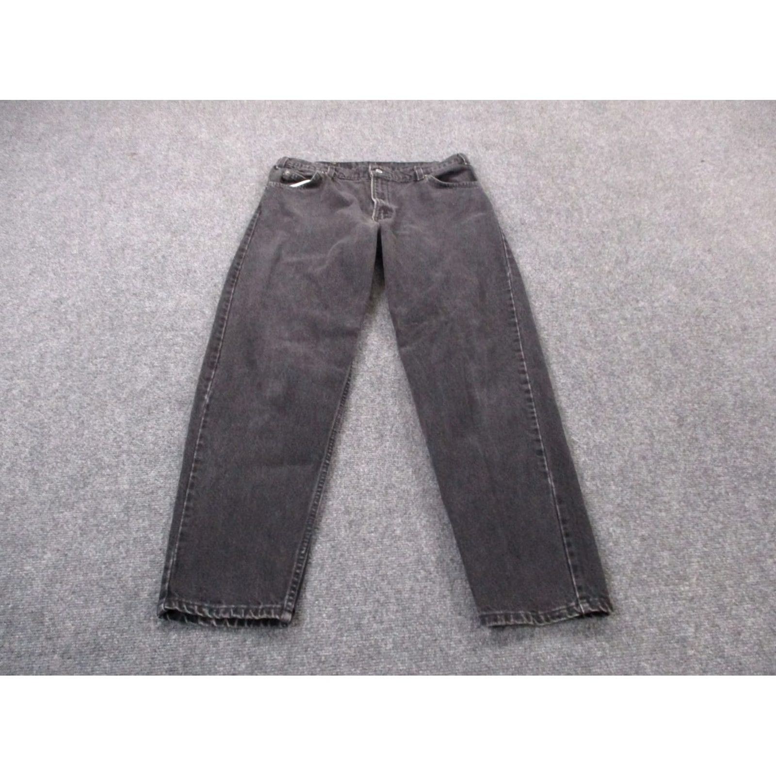 Levi's Levi's Jeans Mens 36 Regular Black Denim Straight 550 Orange Tab USA Made Jeans Men 36 Black Denim Straight Jeans Mens 550 Orange Tab USA Made Size US 32 / EU 48 - 2 Thumbnail
